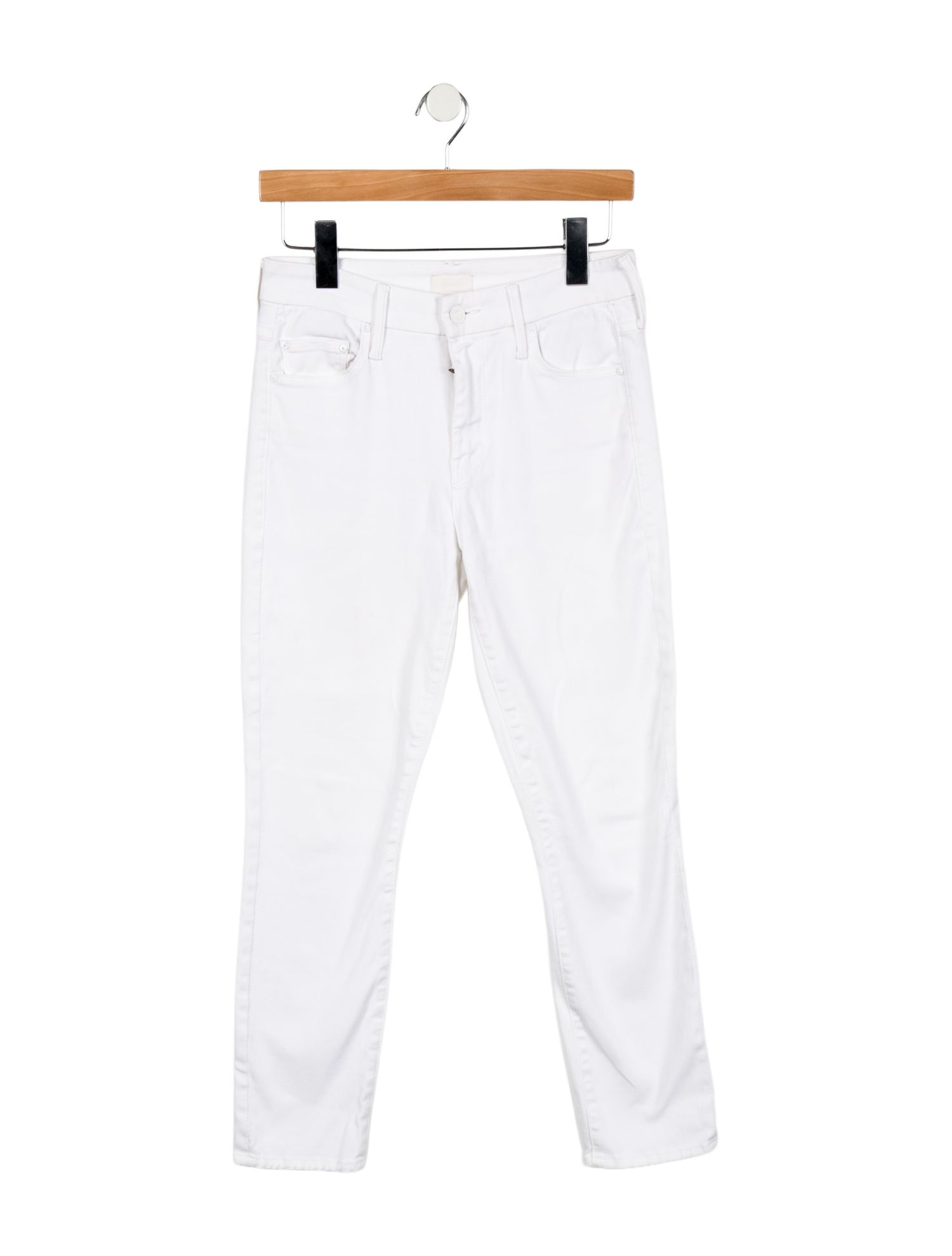 Mother Mid-Rise Skinny Leg Jeans