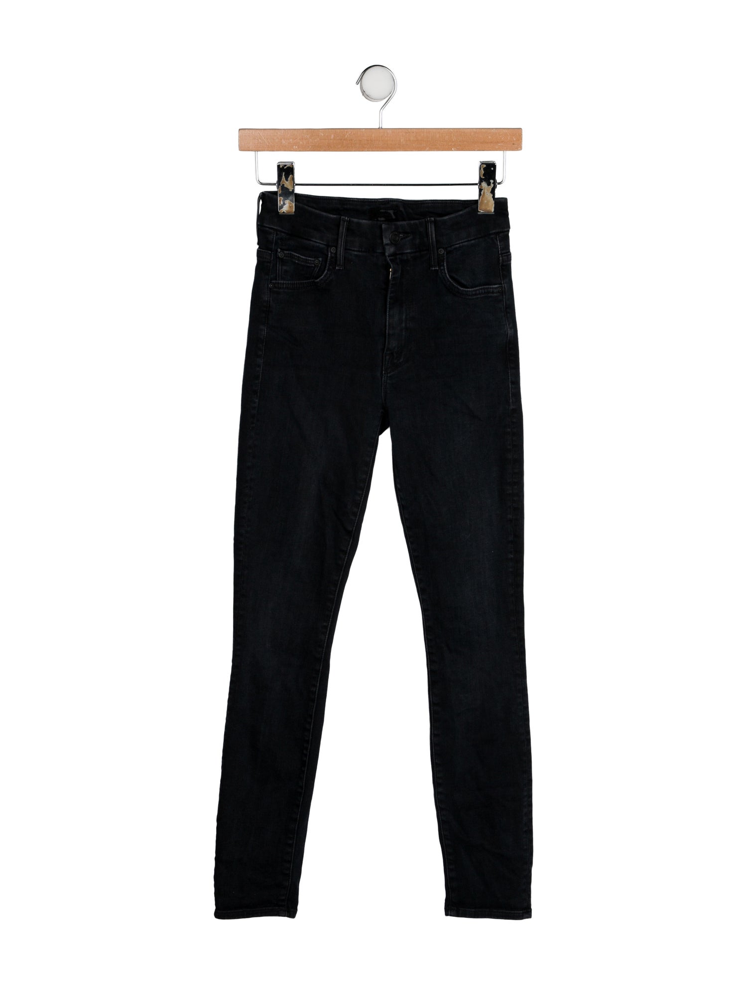 Mother Mid-Rise Skinny Leg Jeans