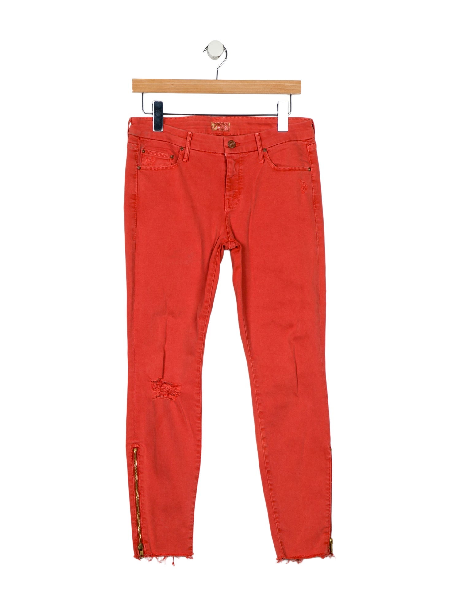 Mother Mid-Rise Skinny Leg Jeans