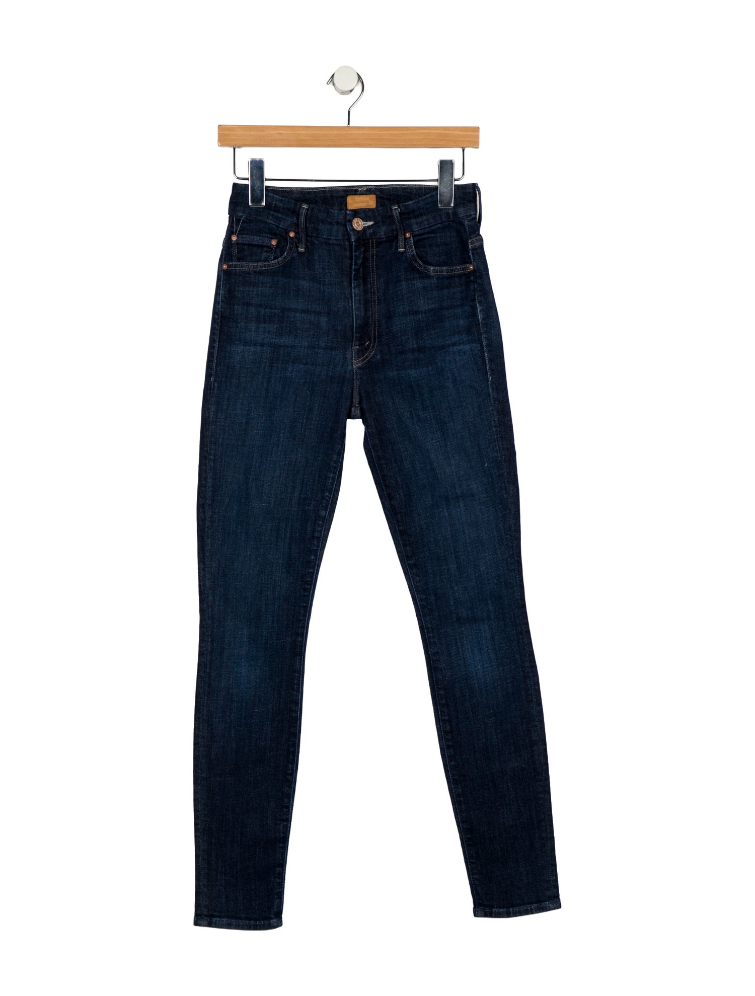 Mother Mid-Rise Skinny Leg Jeans