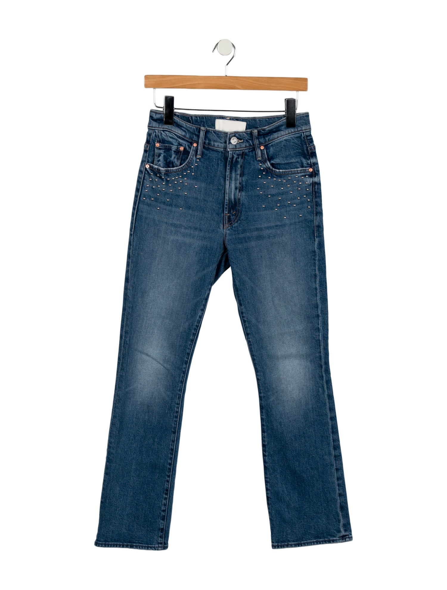 Mother Mid-Rise Straight Leg Jeans