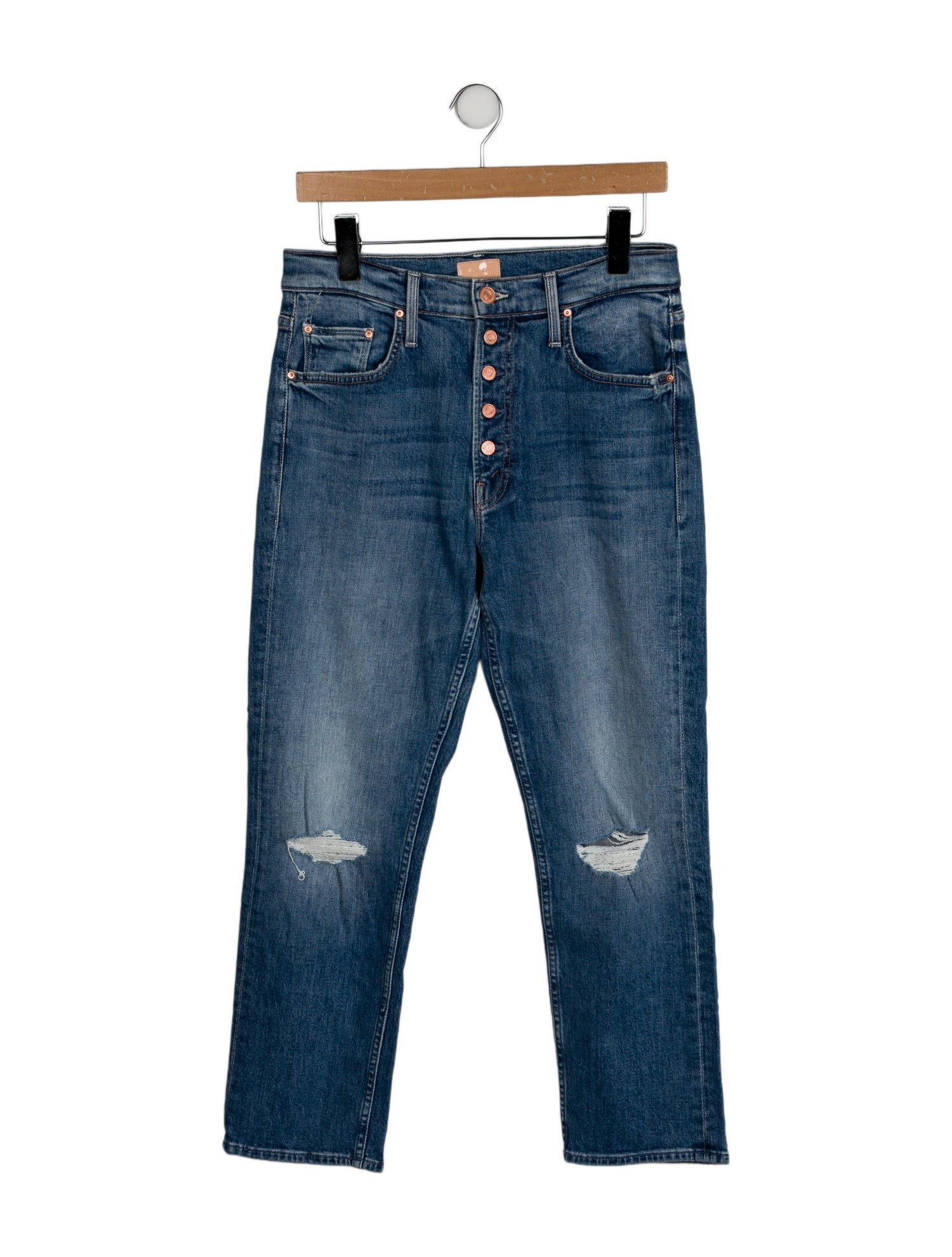Mother High-Rise Straight Leg Jeans