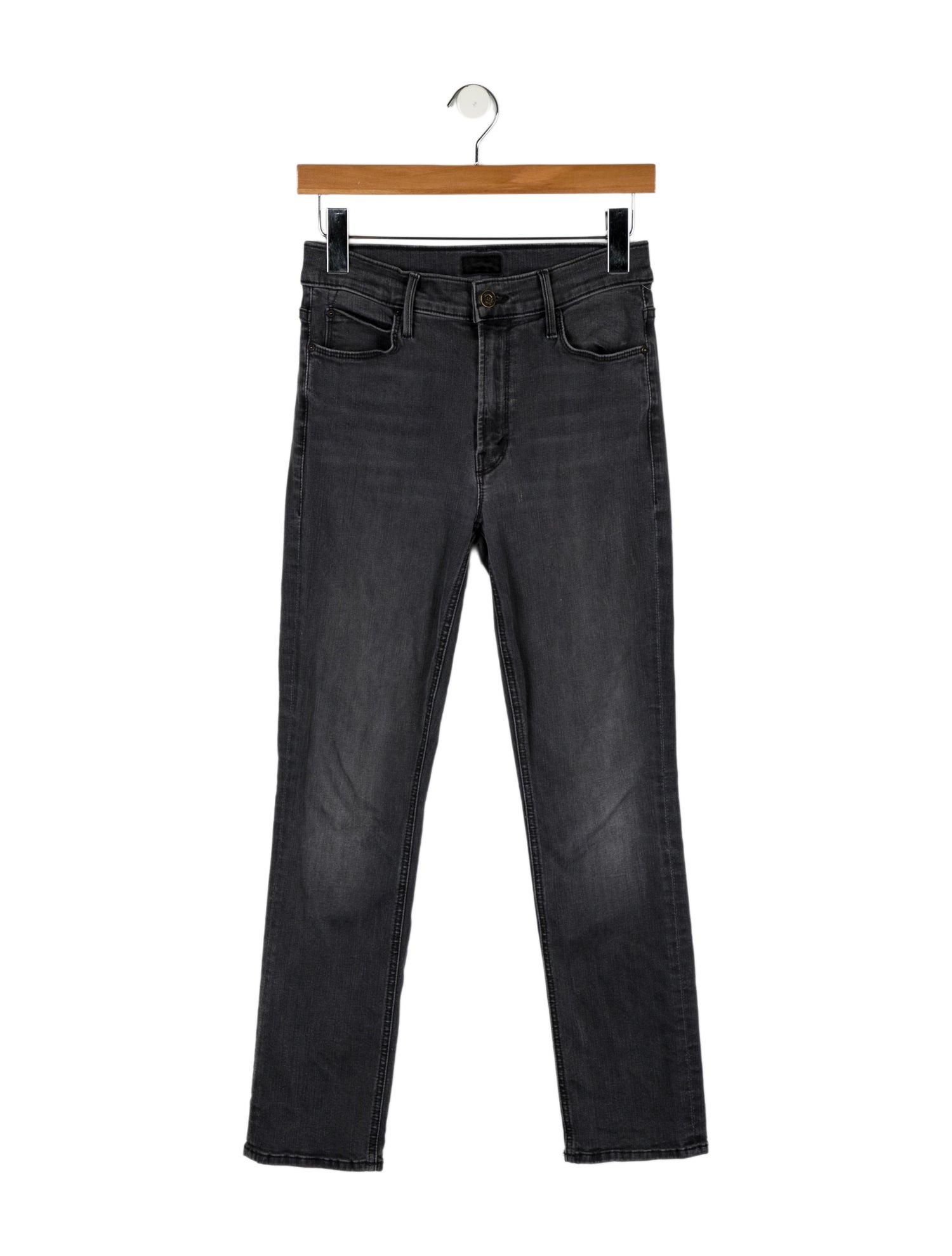 Mother Mid-Rise Straight Leg Jeans