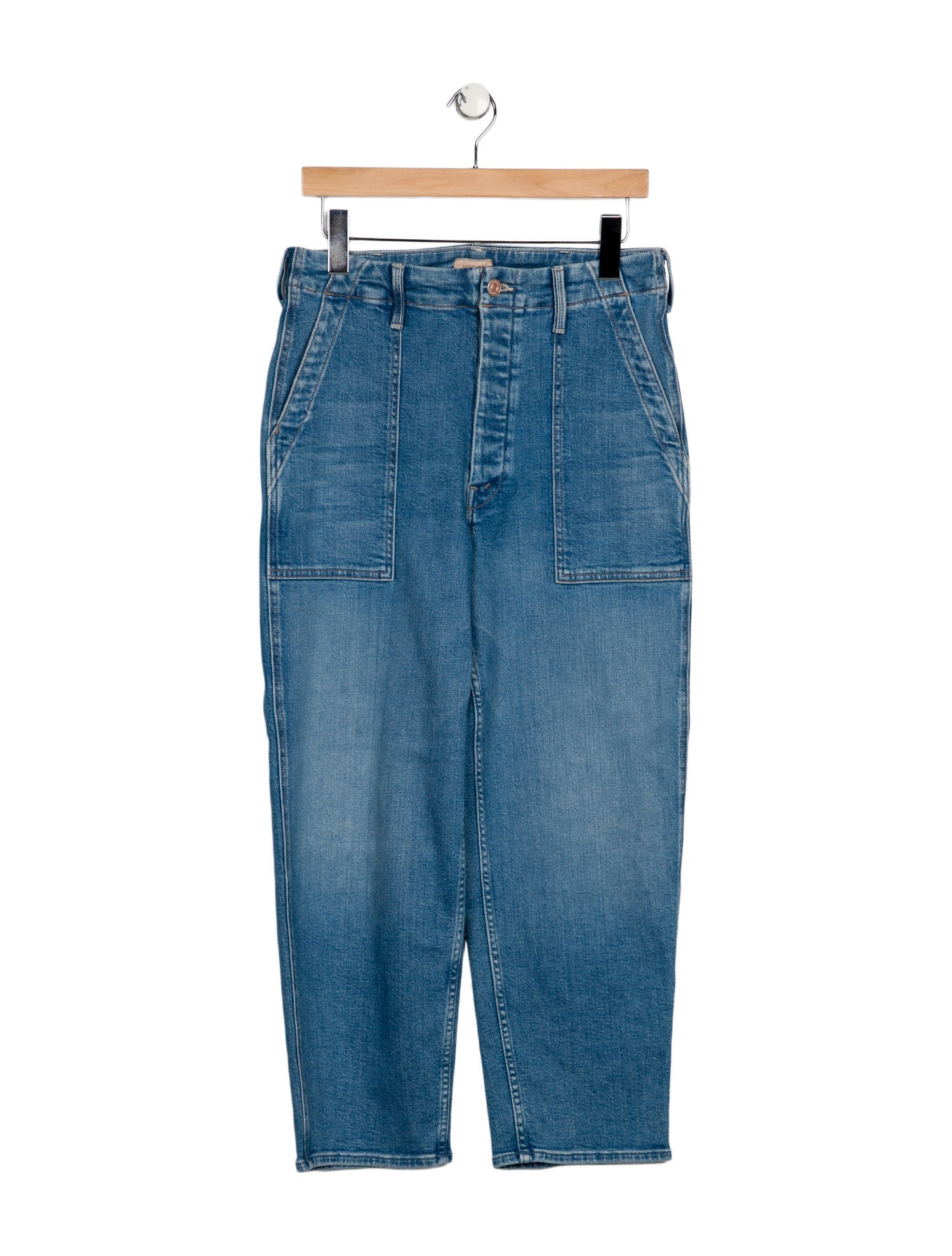 Mother High-Rise Straight Leg Jeans