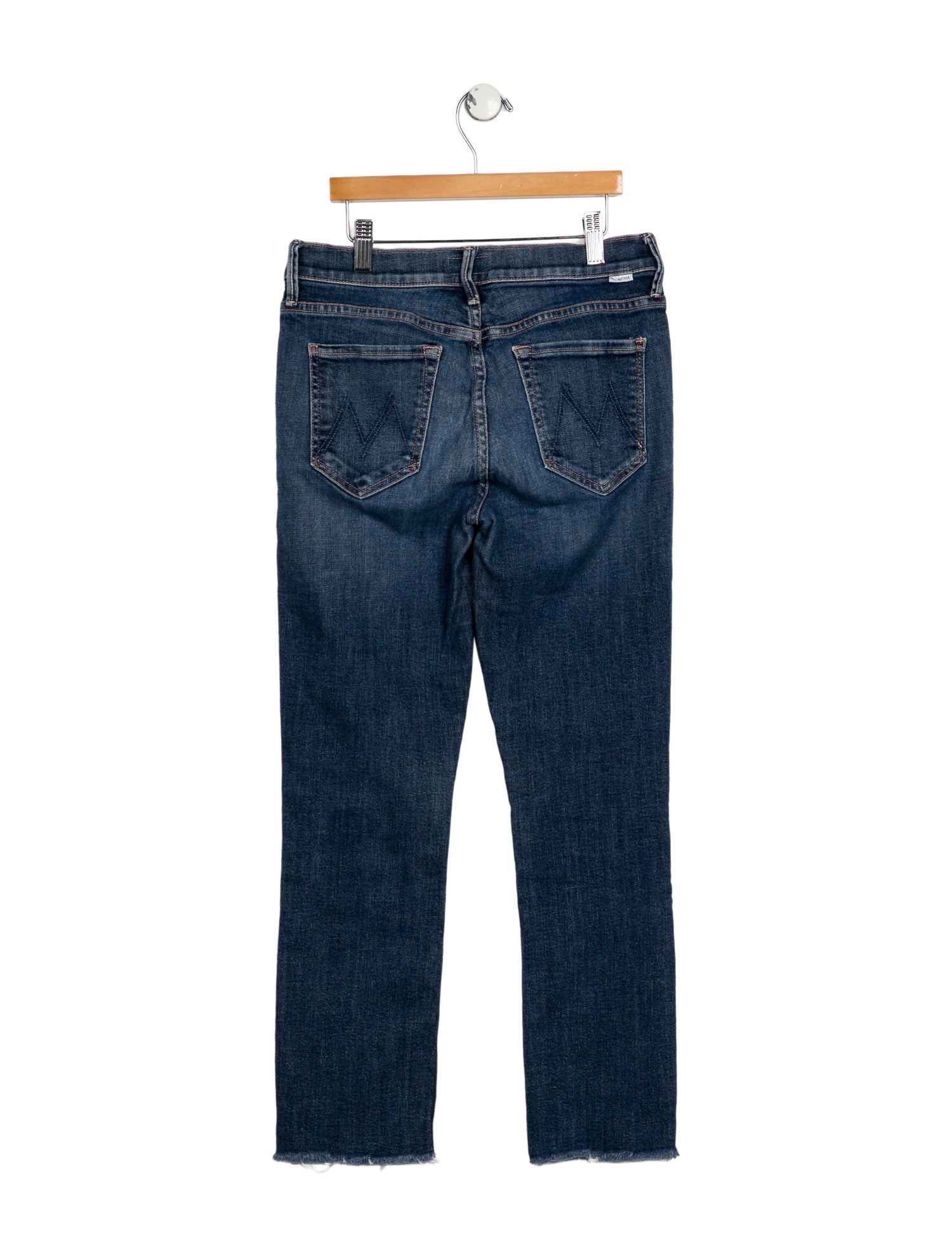 Mother Mid-Rise Straight Leg Jeans