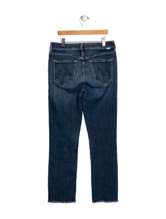 Mother Mid-Rise Straight Leg Jeans
