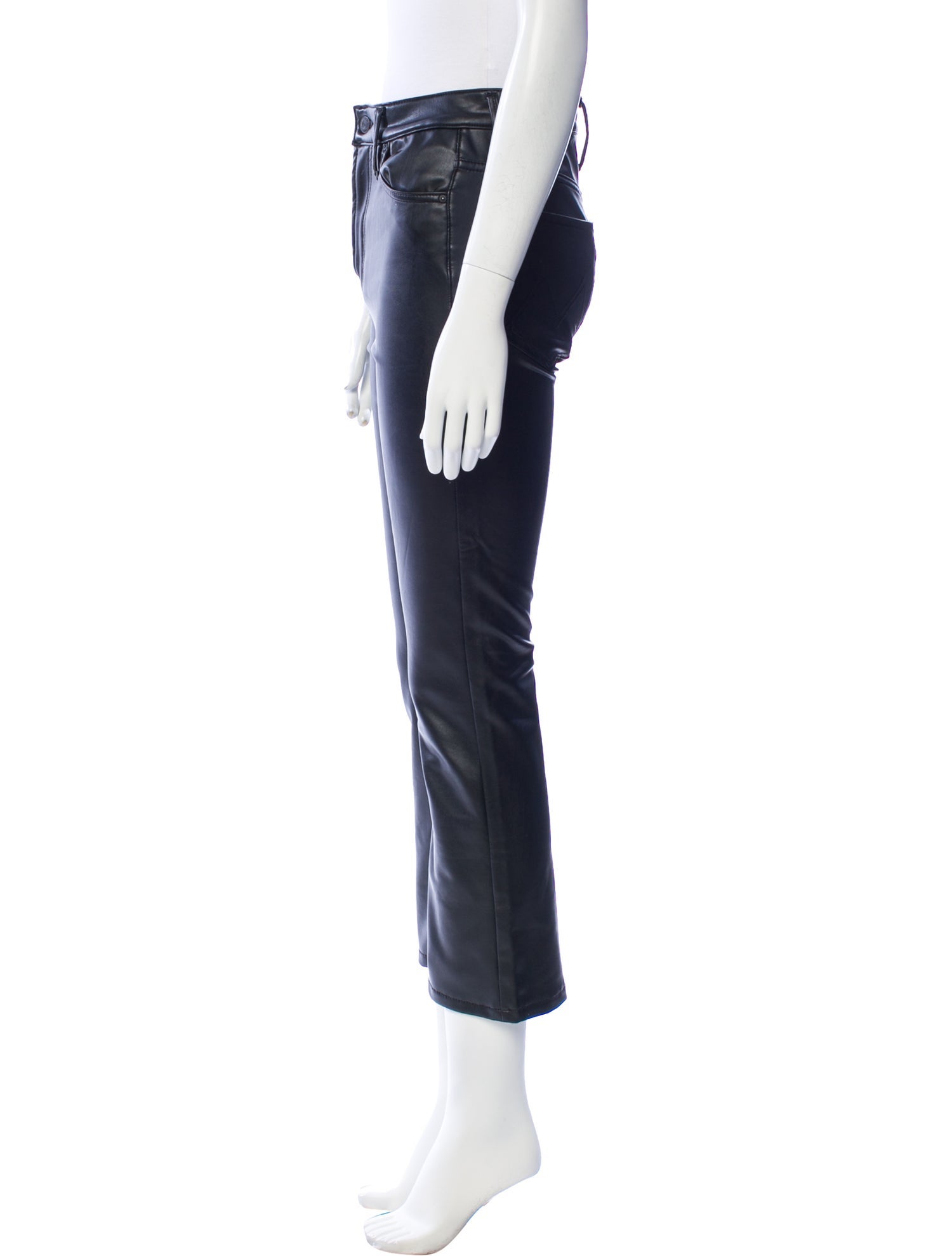 Mother Faux Leather Straight Leg Pants