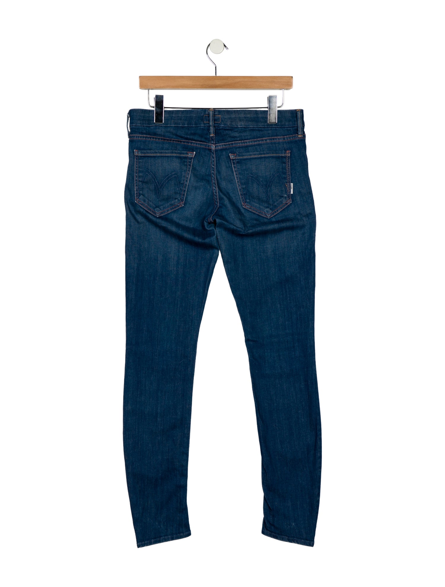 Mother Mid-Rise Skinny Leg Jeans