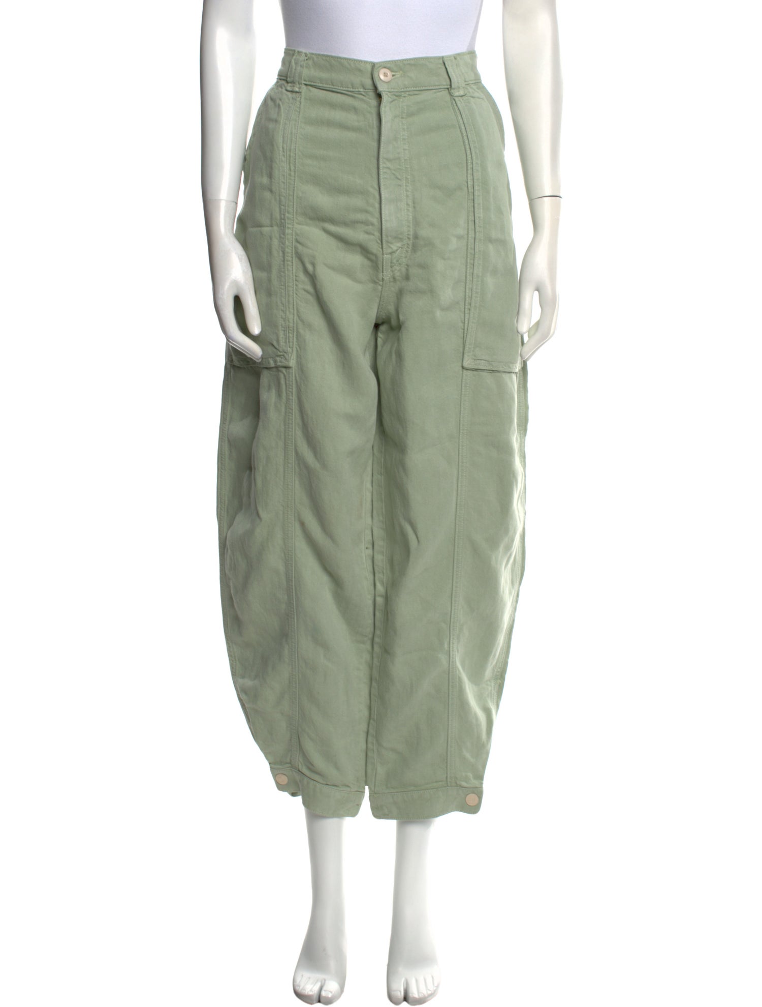Mother Linen Skinny Leg Pants
