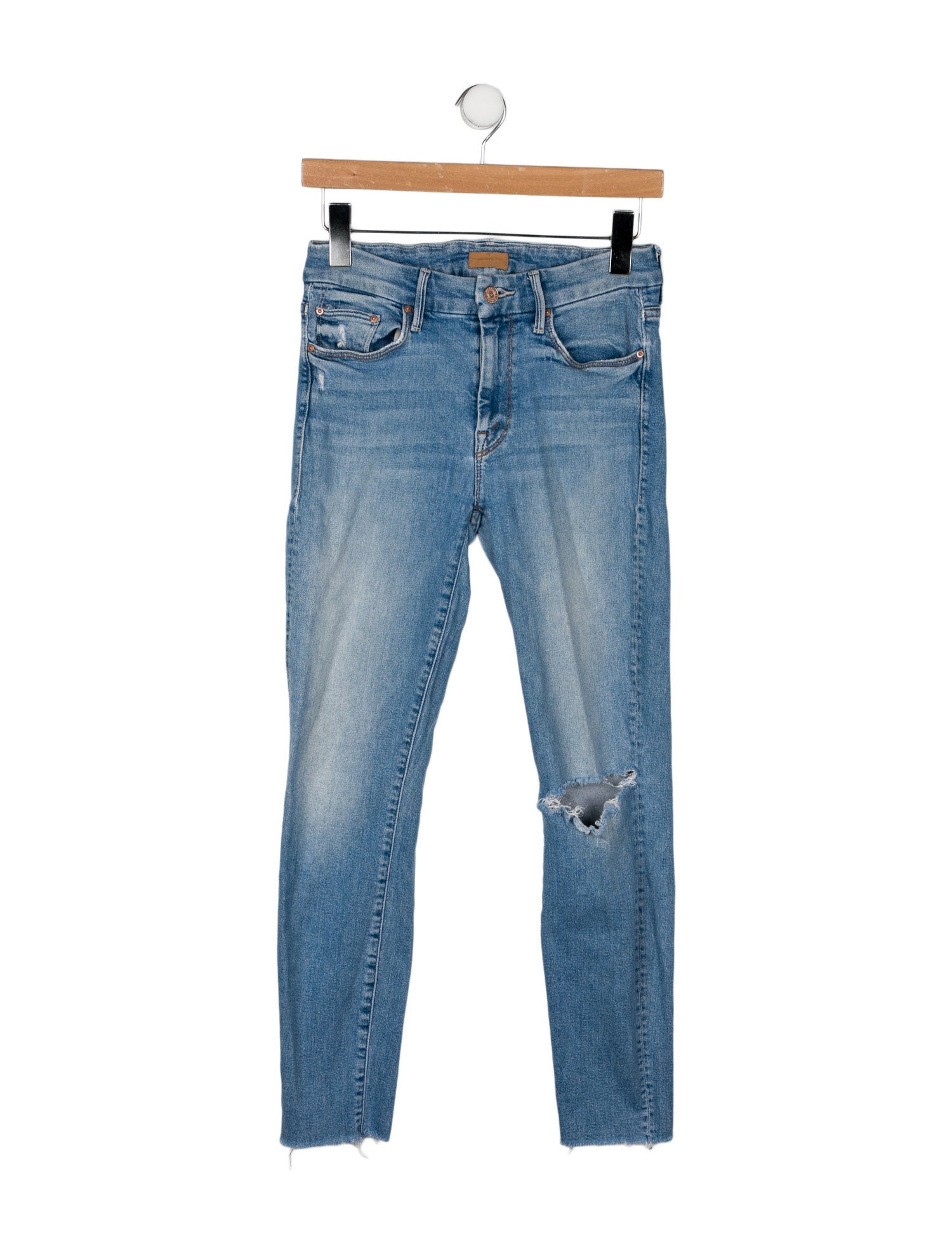 Mother Mid-Rise Skinny Leg Jeans