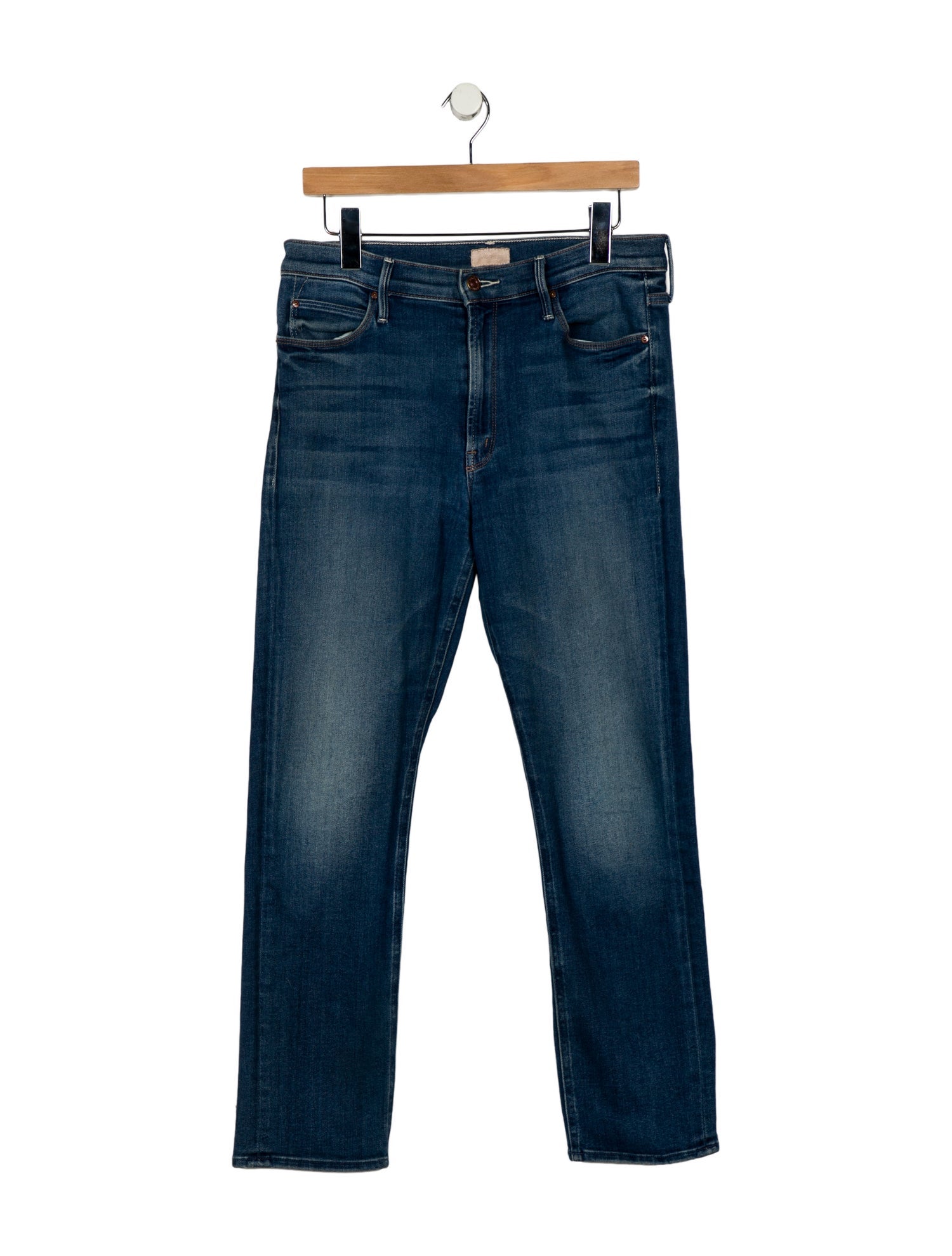 Mother High-Rise Straight Leg Jeans