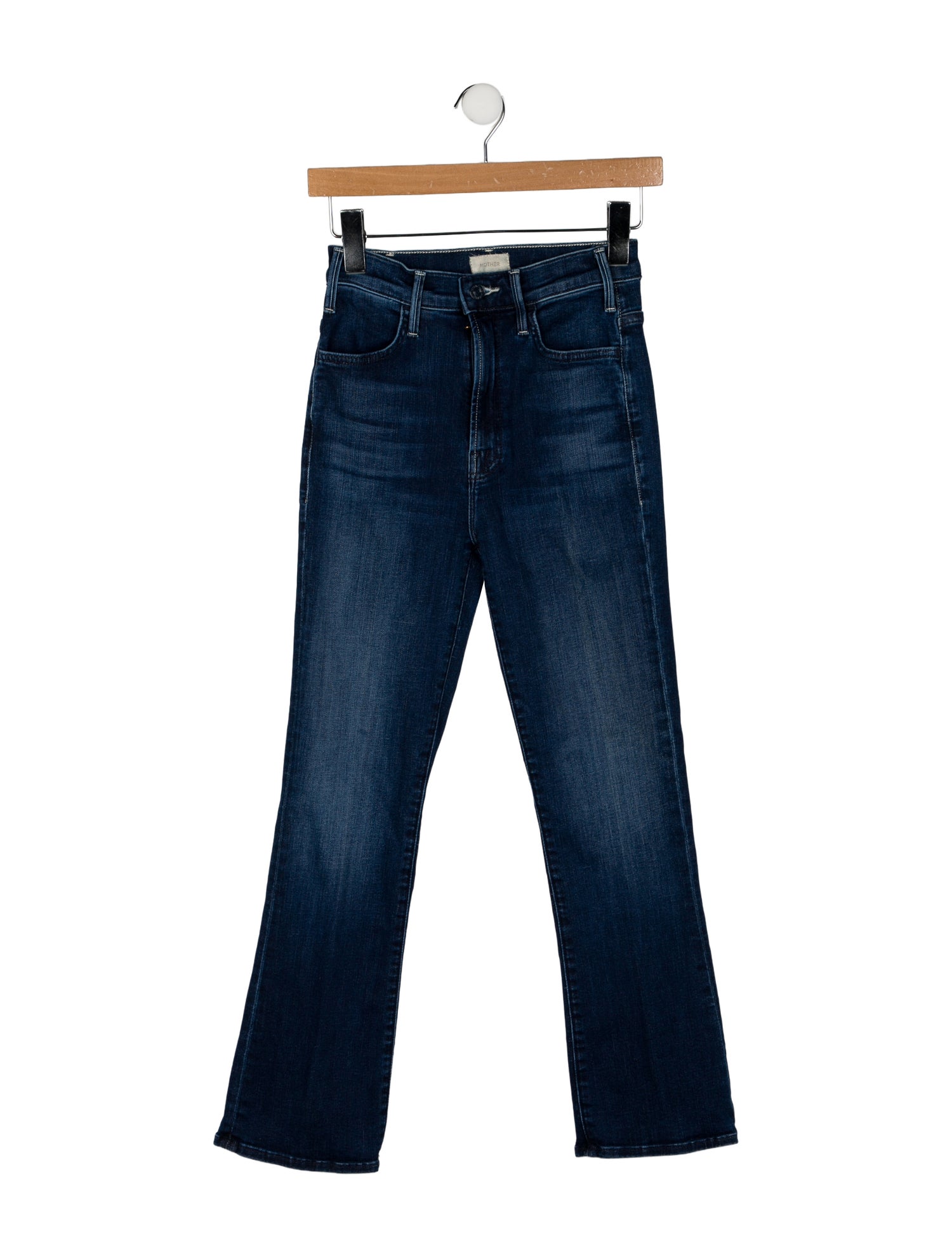 Mother Mid-Rise Straight Leg Jeans