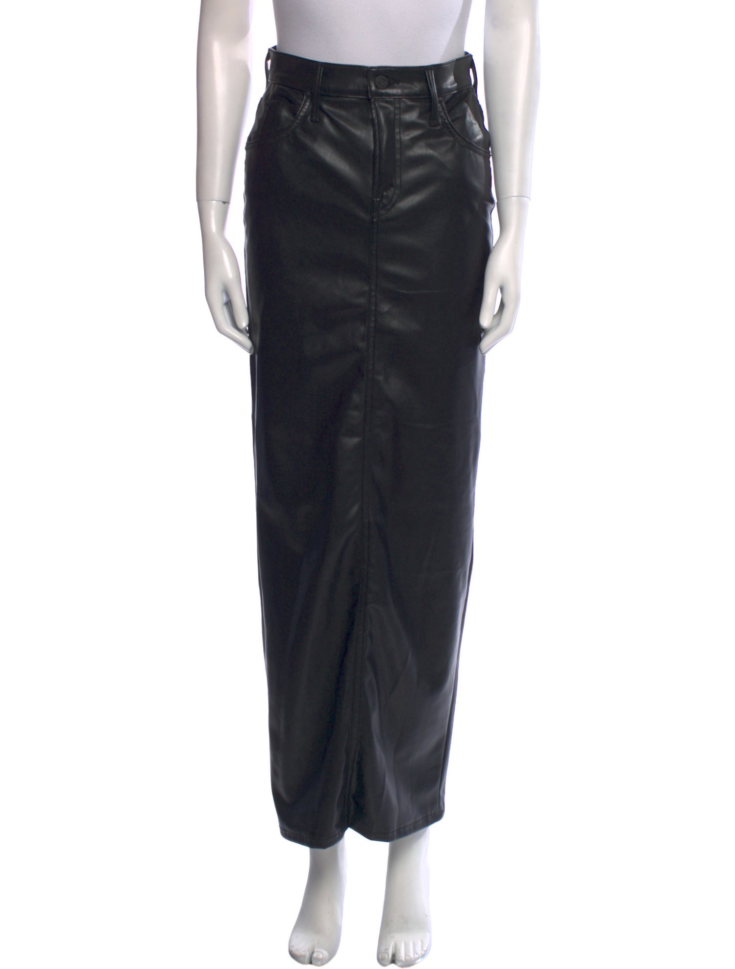 Mother Faux Leather Long Skirt