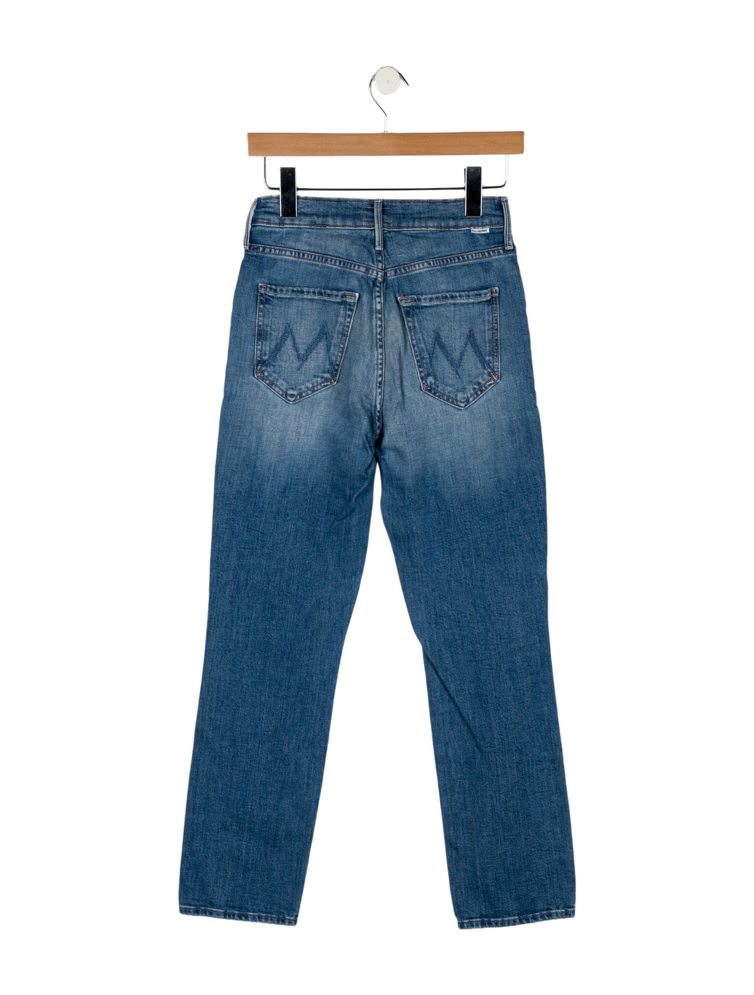 Mother Mid-Rise Straight Leg Jeans