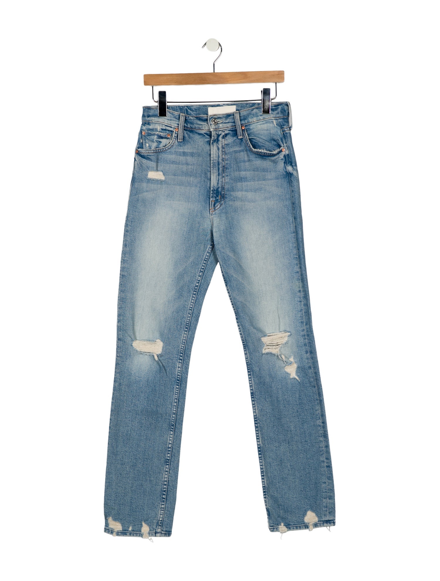 Mother High-Rise Straight Leg Jeans