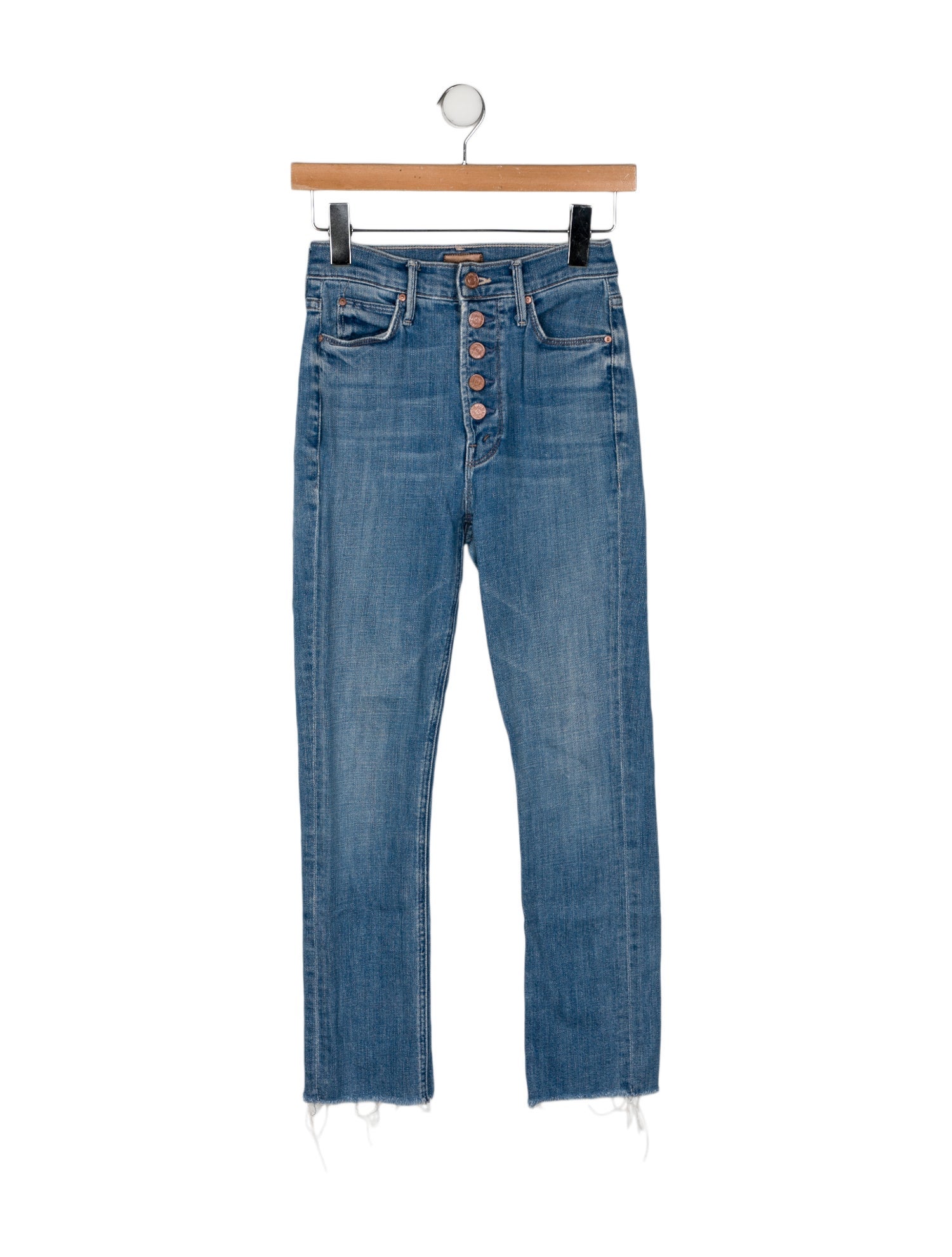 Mother High-Rise Straight Leg Jeans