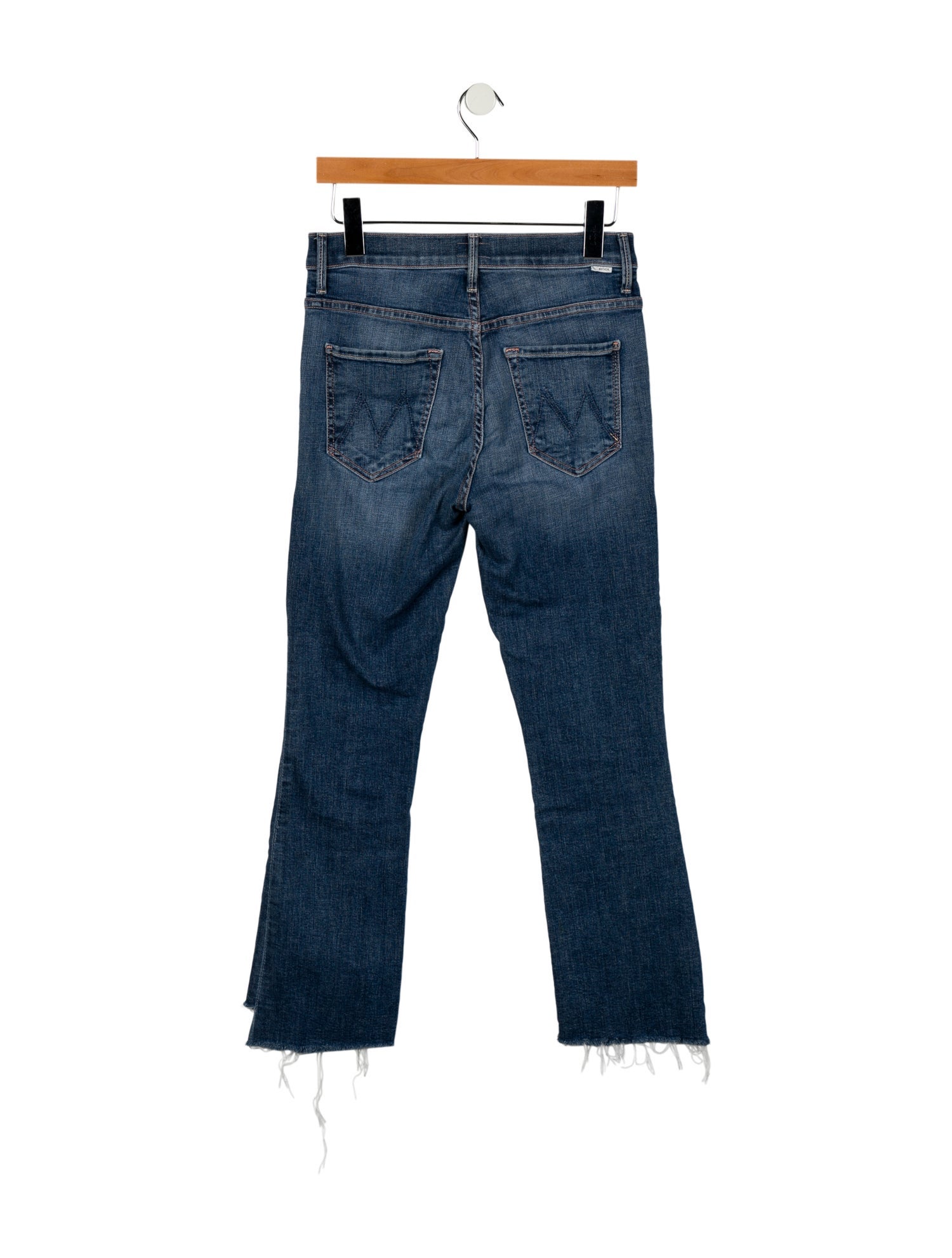 Mother Mid-Rise Straight Leg Jeans