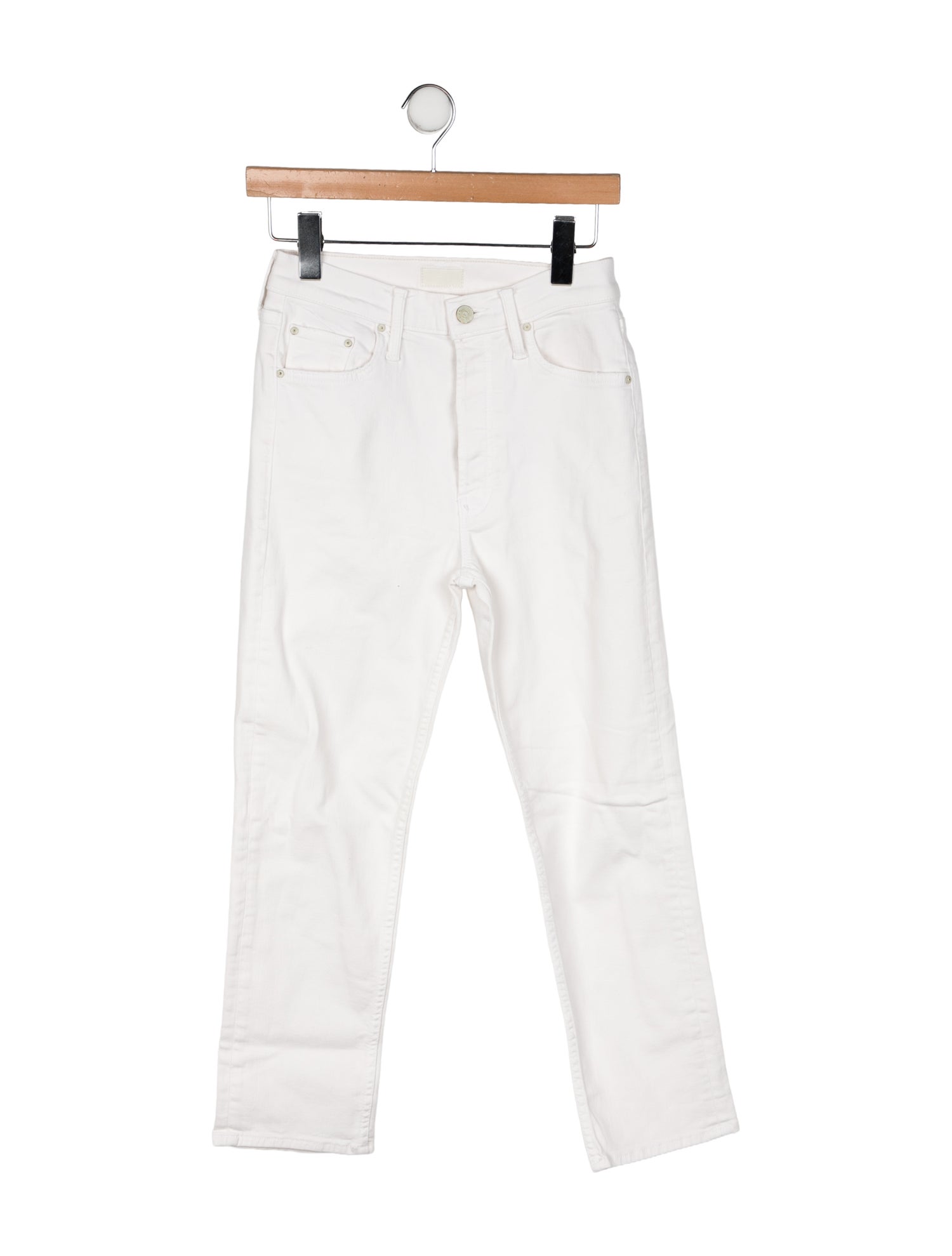 Mother Mid-Rise Straight Leg Jeans