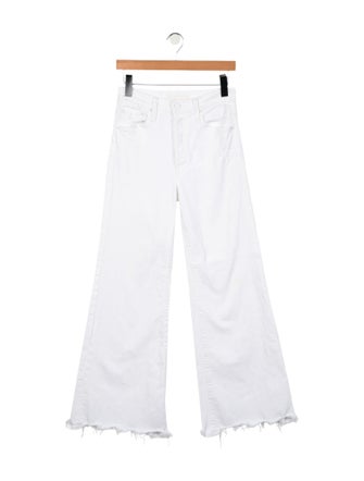 Mother Mid-Rise Wide Leg Jeans