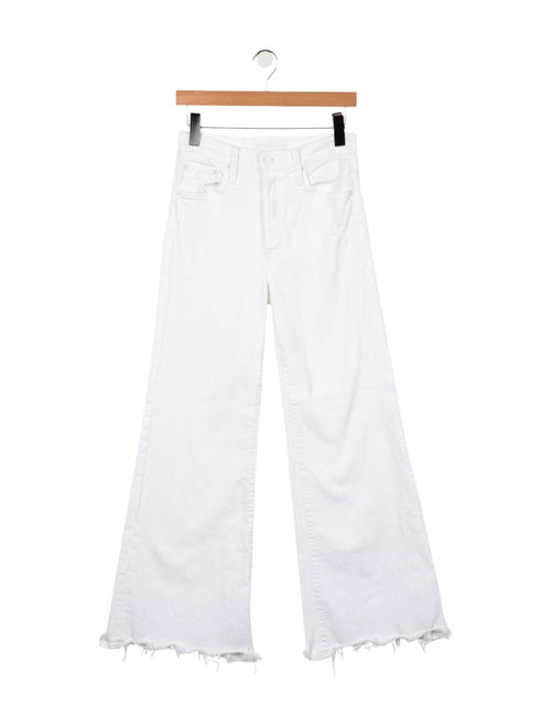 Mother Mid-Rise Wide Leg Jeans