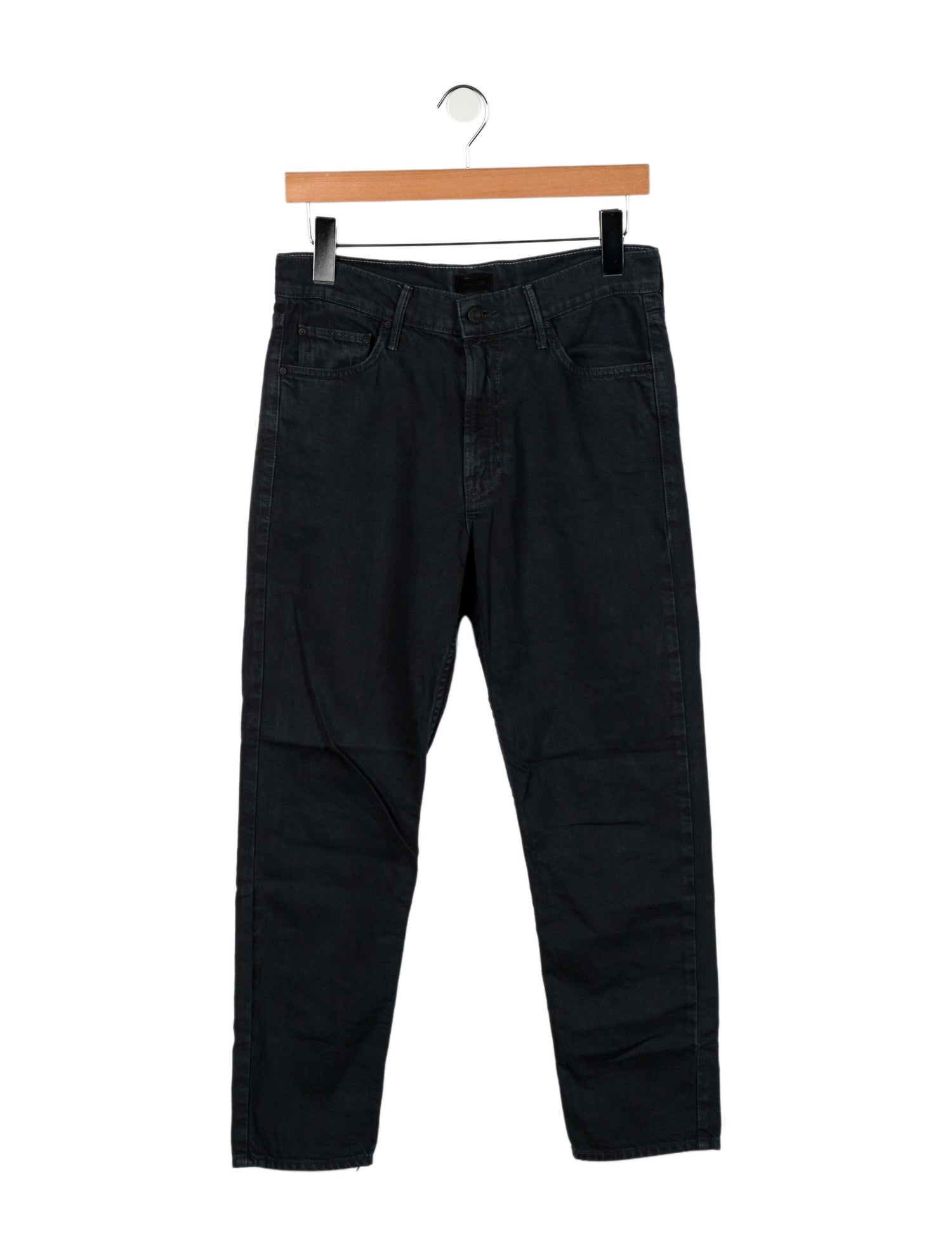 Mother Mid-Rise Straight Leg Jeans