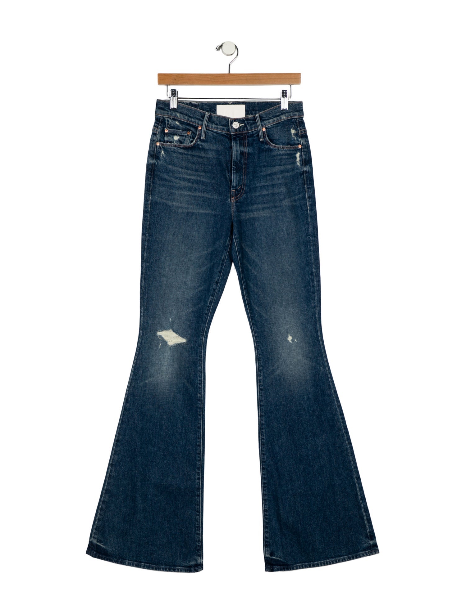 Mother Mid-Rise Wide Leg Jeans