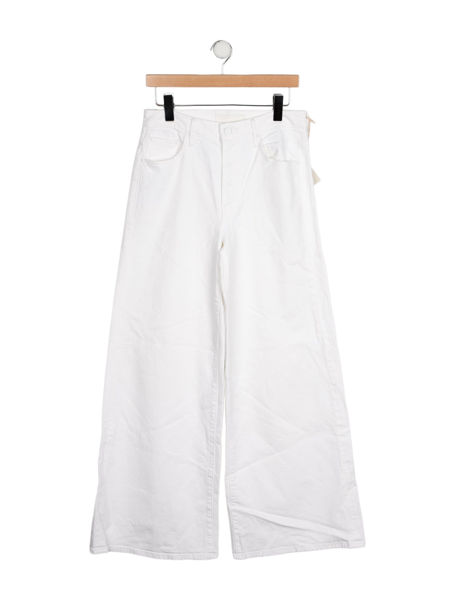 Mother Mid-Rise Wide Leg Jeans