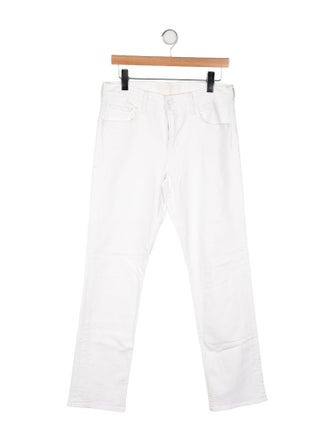 Mother Mid-Rise Straight Leg Jeans