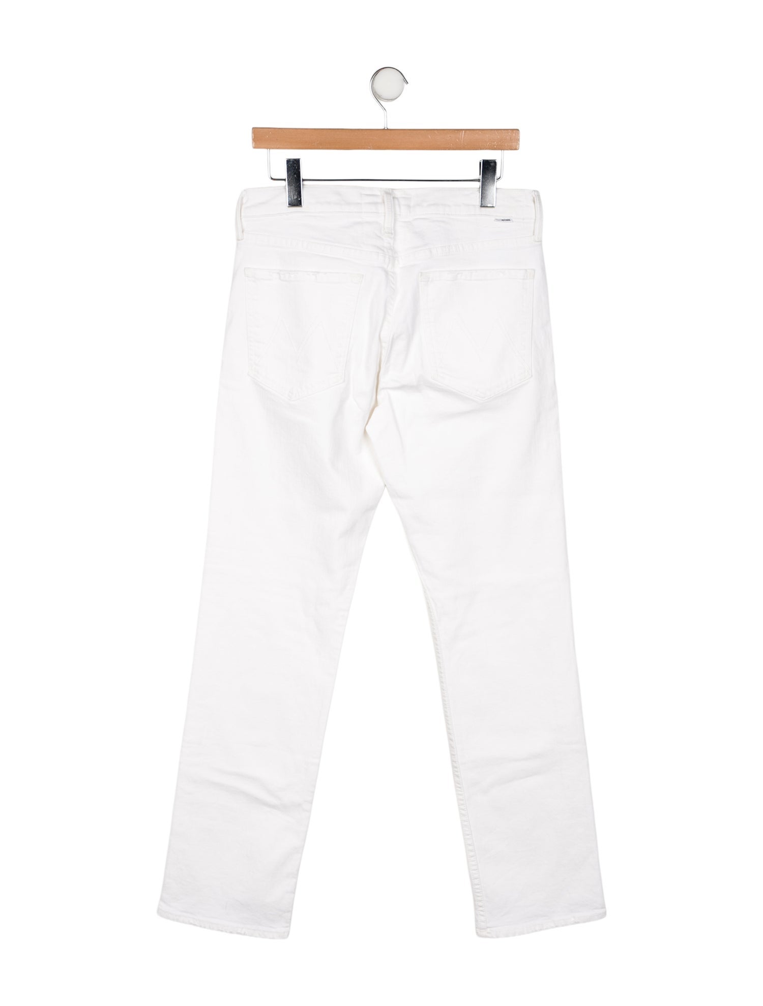 Mother Mid-Rise Straight Leg Jeans