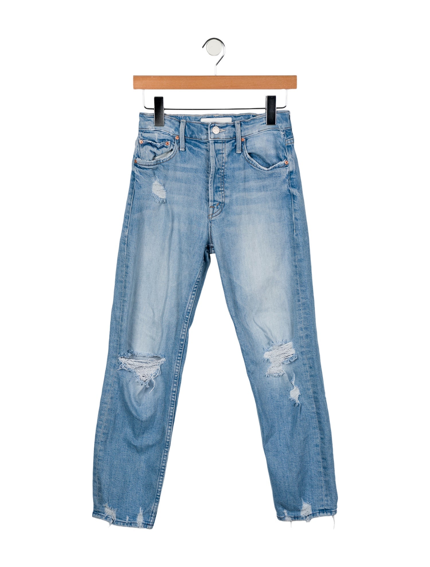 Mother Mid-Rise Skinny Leg Jeans