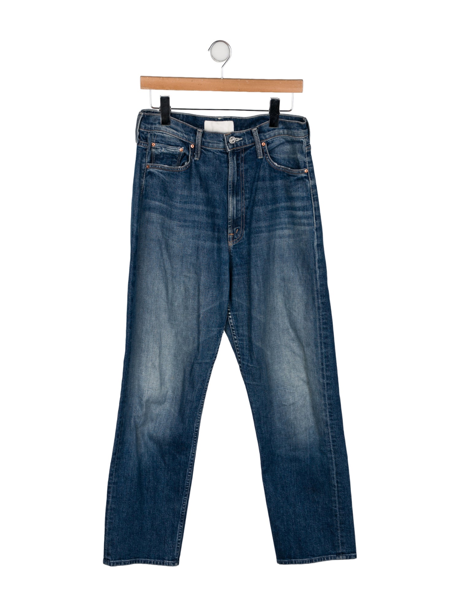 Mother High-Rise Straight Leg Jeans