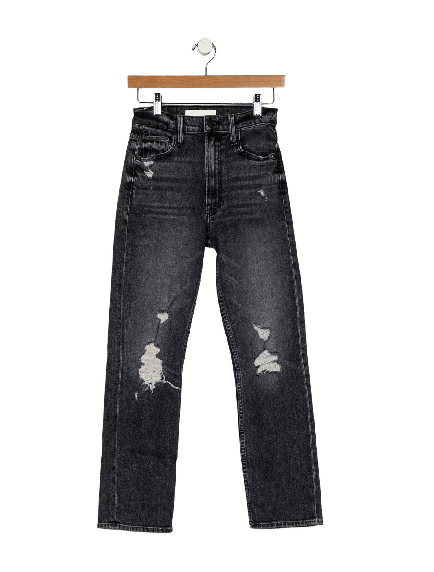 Mother Mid-Rise Straight Leg Jeans