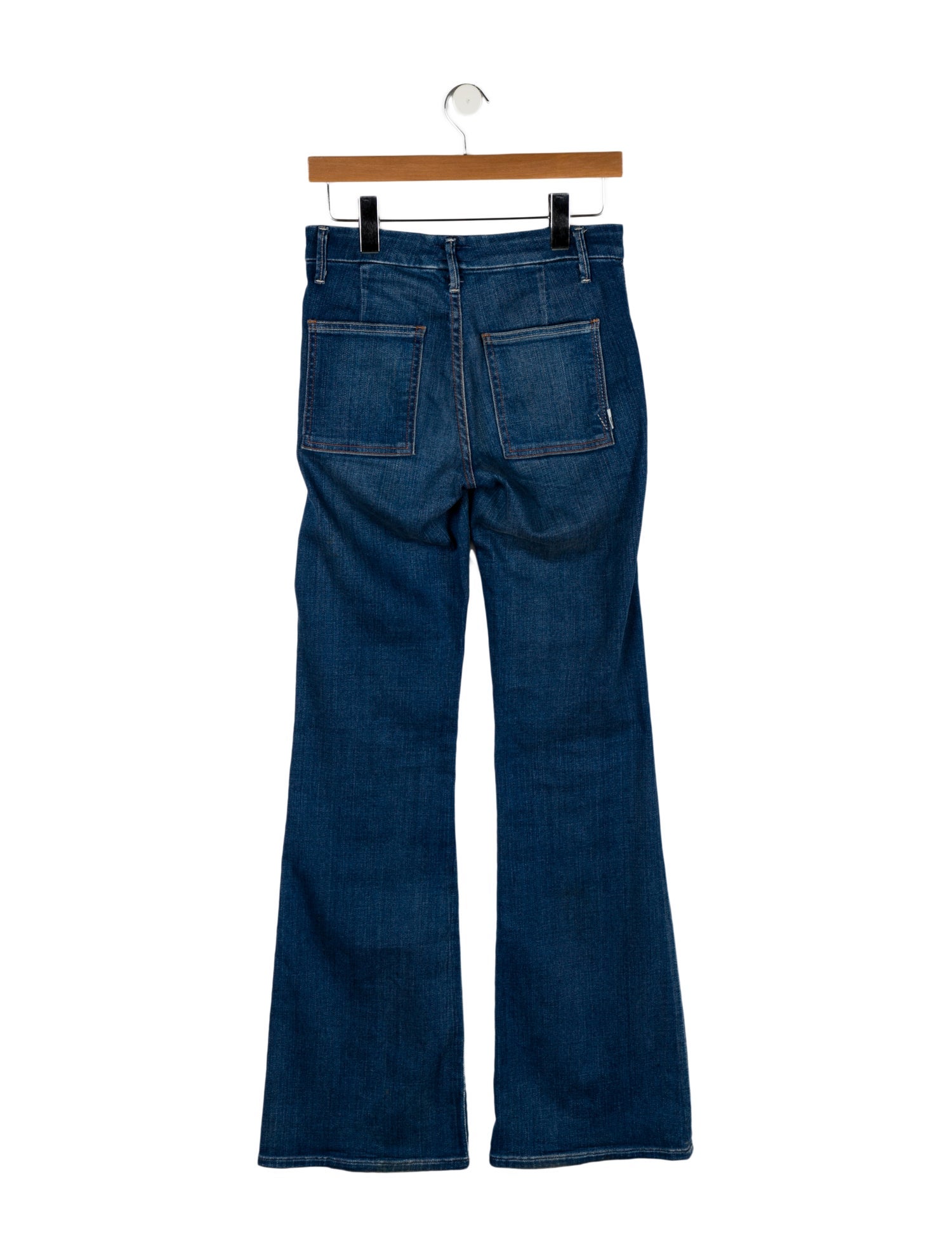 Mother Mid-Rise Wide Leg Jeans