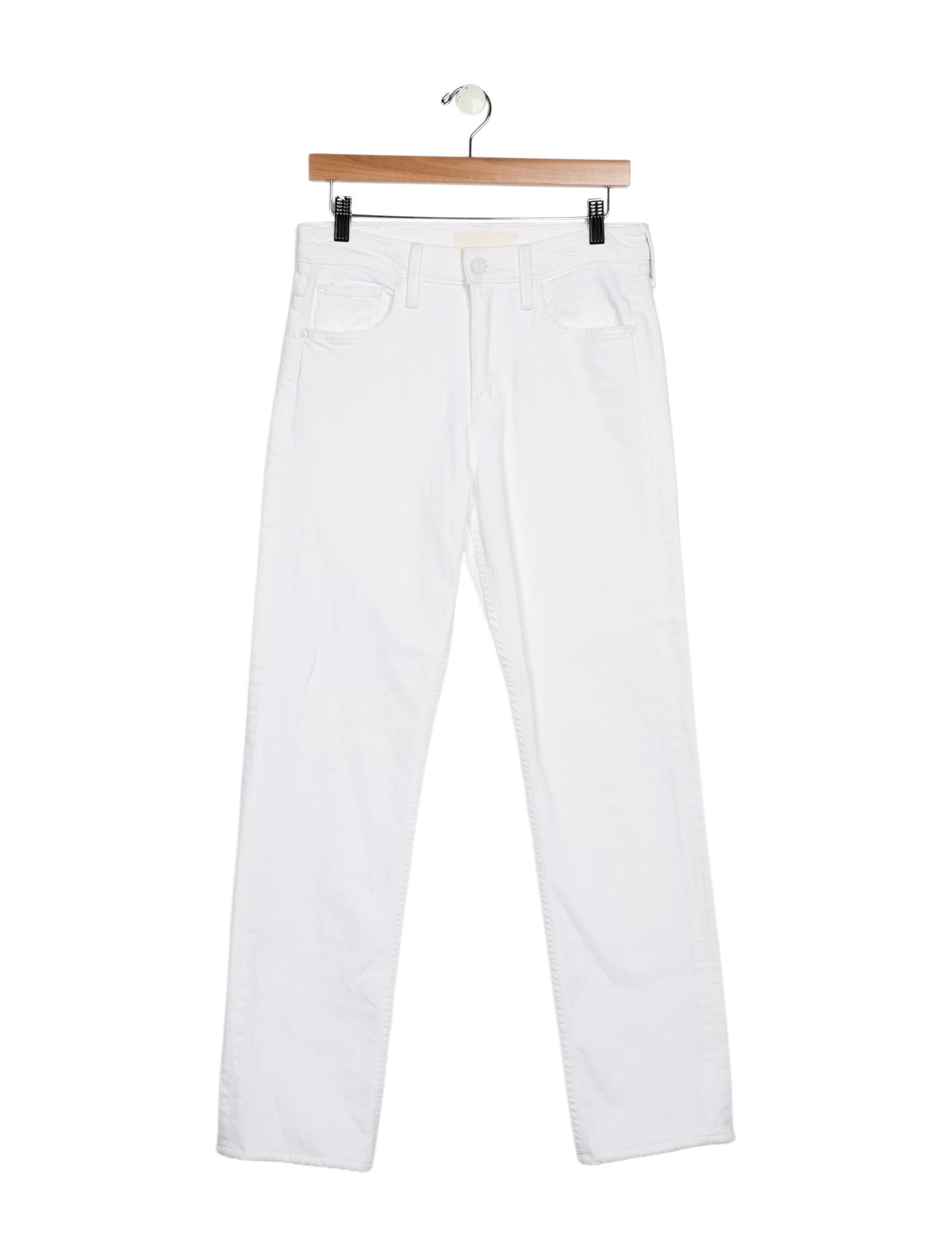 Mother Mid-Rise Straight Leg Jeans