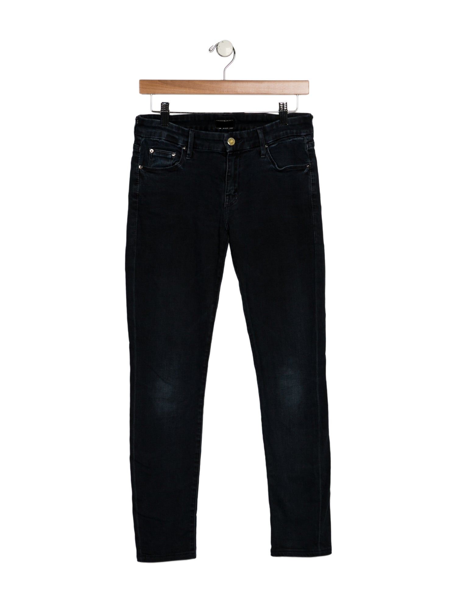 Mother Mid-Rise Skinny Leg Jeans