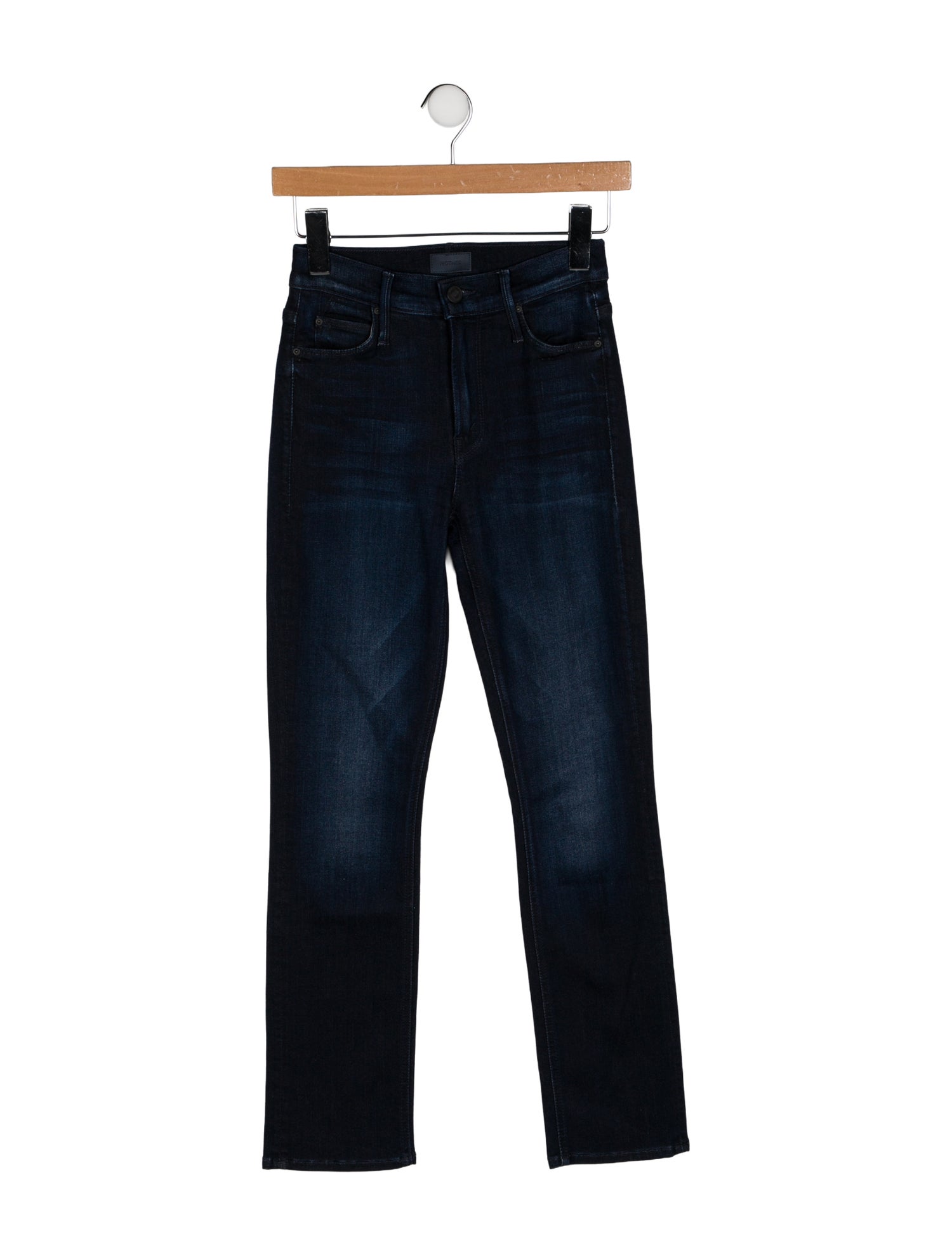 Mother Mid-Rise Straight Leg Jeans