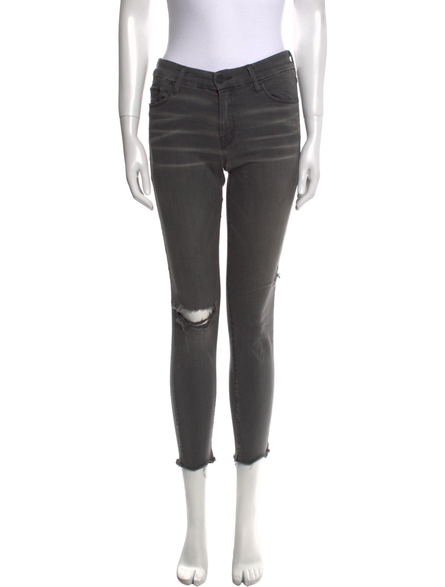 Mother Mid-Rise Skinny Leg Jeans