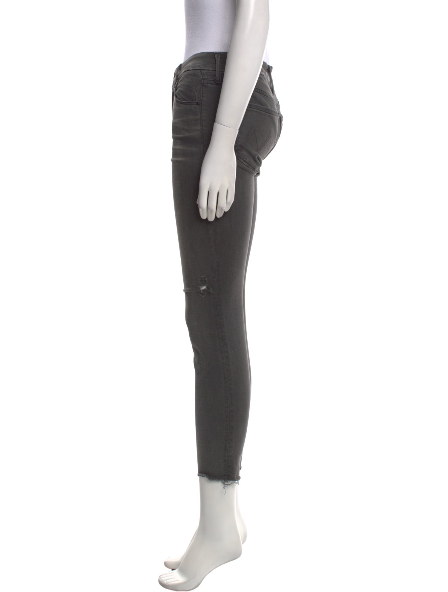 Mother Mid-Rise Skinny Leg Jeans