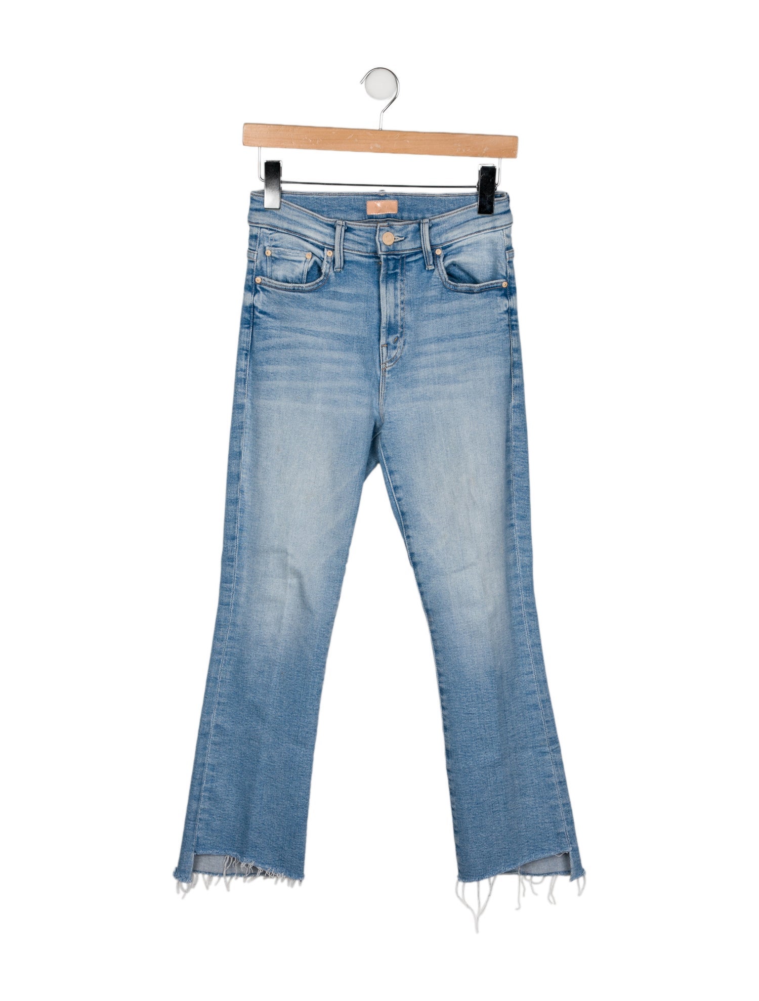 Mother Mid-Rise Straight Leg Jeans