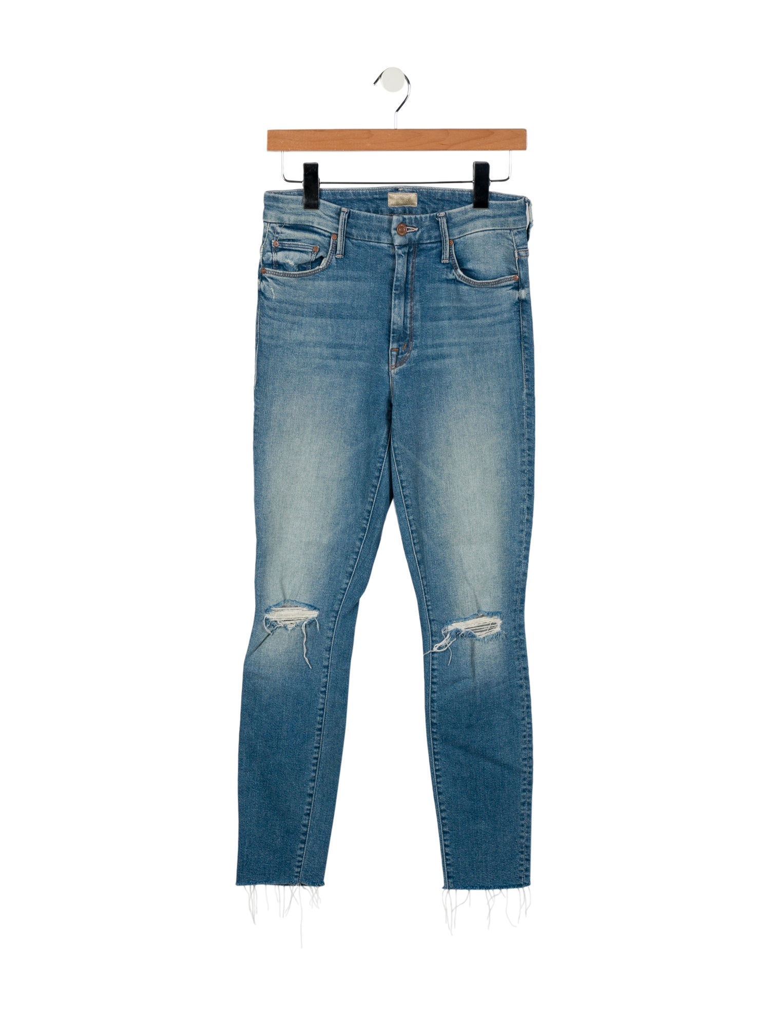 Mother Mid-Rise Skinny Leg Jeans