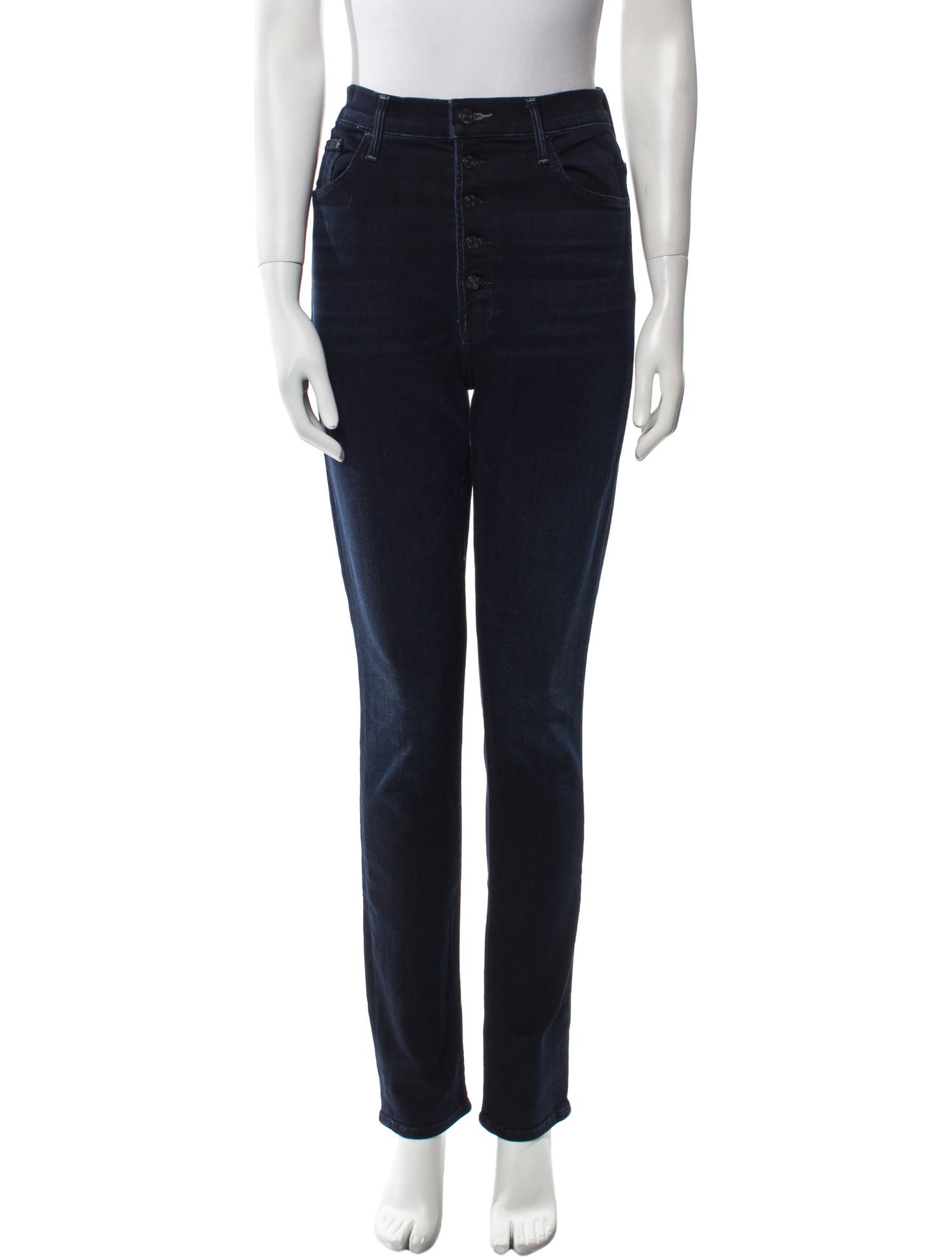 Mother High-Rise Straight Leg Jeans