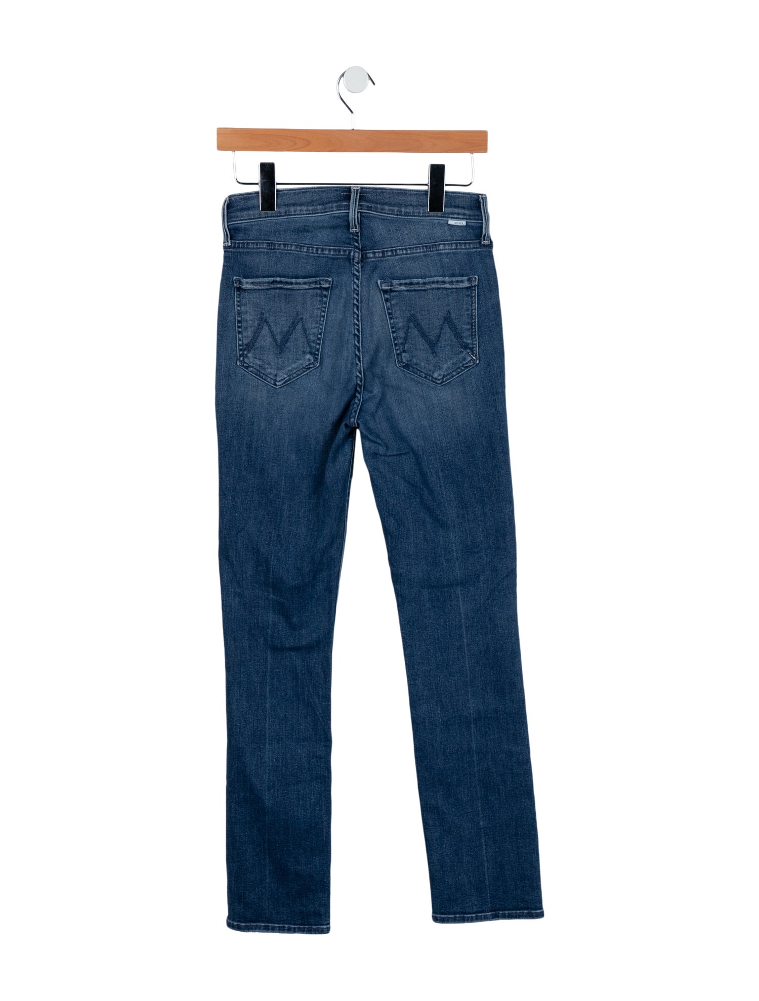 Mother Mid-Rise Straight Leg Jeans