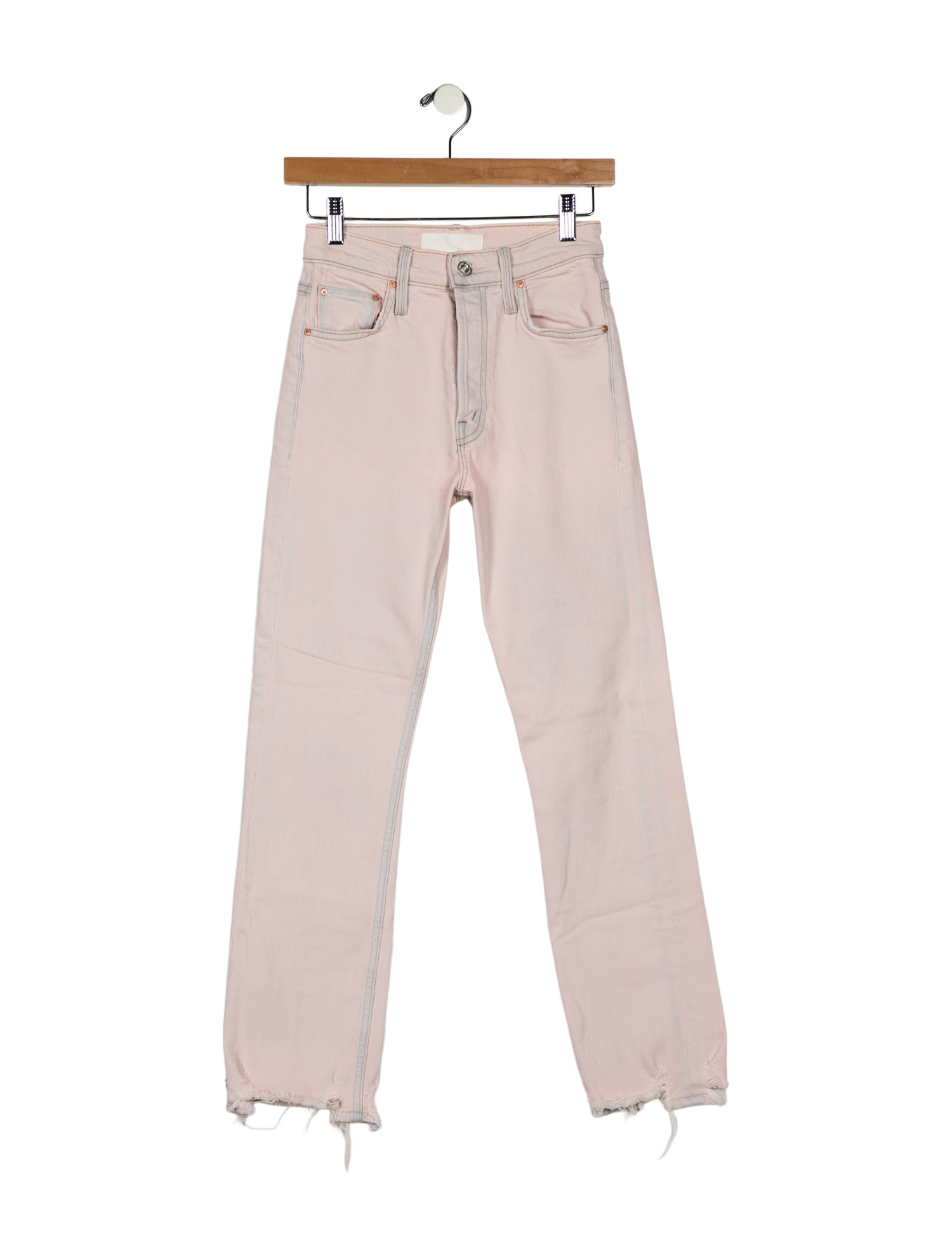 Mother Mid-Rise Straight Leg Jeans