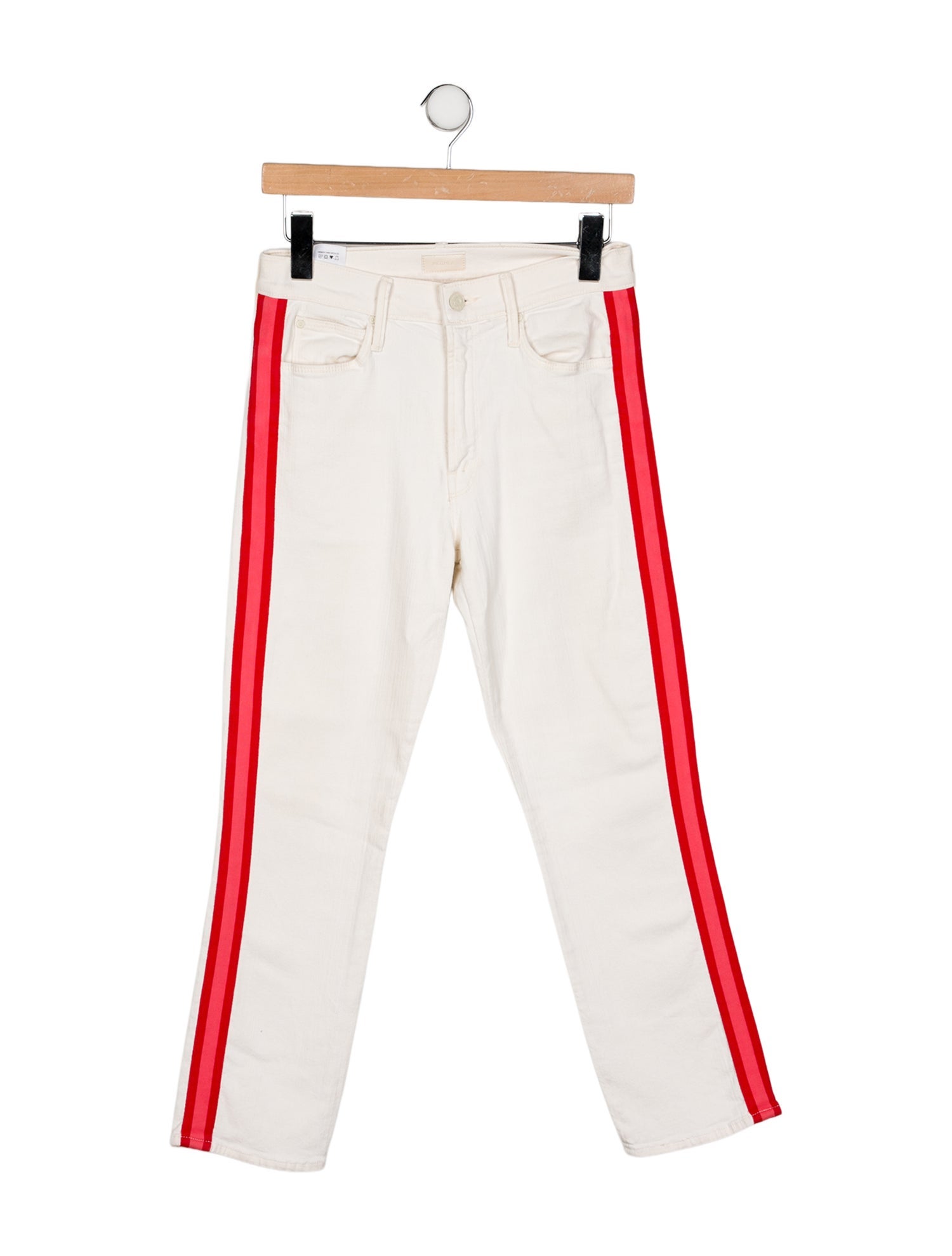 Mother Mid-Rise Straight Leg Jeans