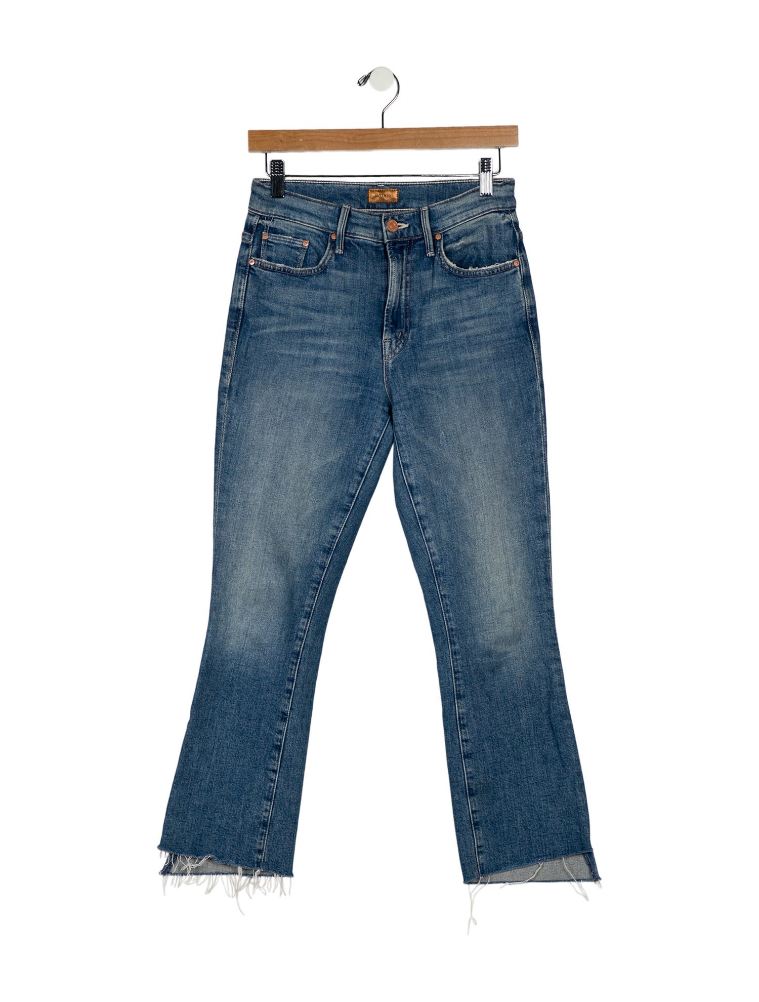 Mother Mid-Rise Straight Leg Jeans