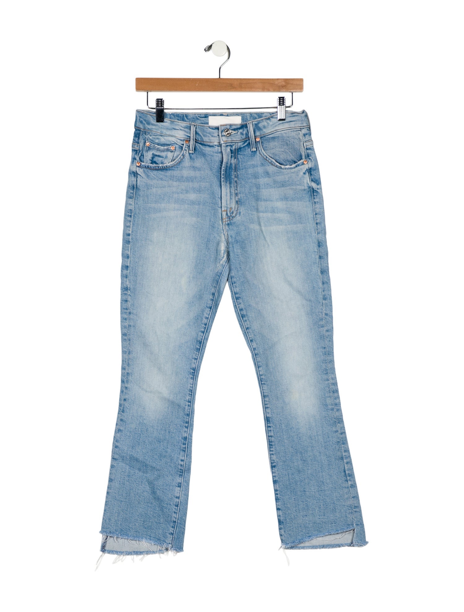Mother Mid-Rise Straight Leg Jeans