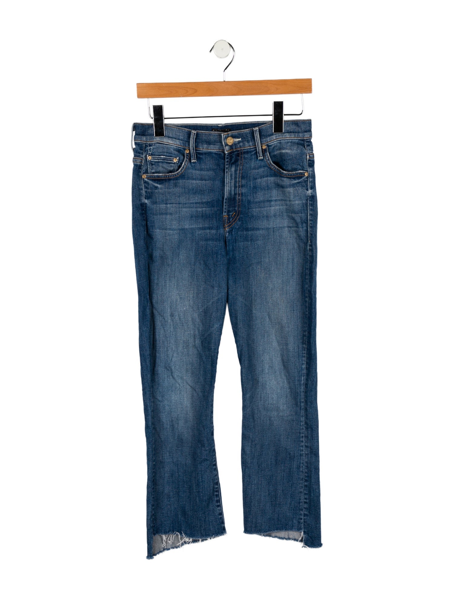 Mother Mid-Rise Straight Leg Jeans
