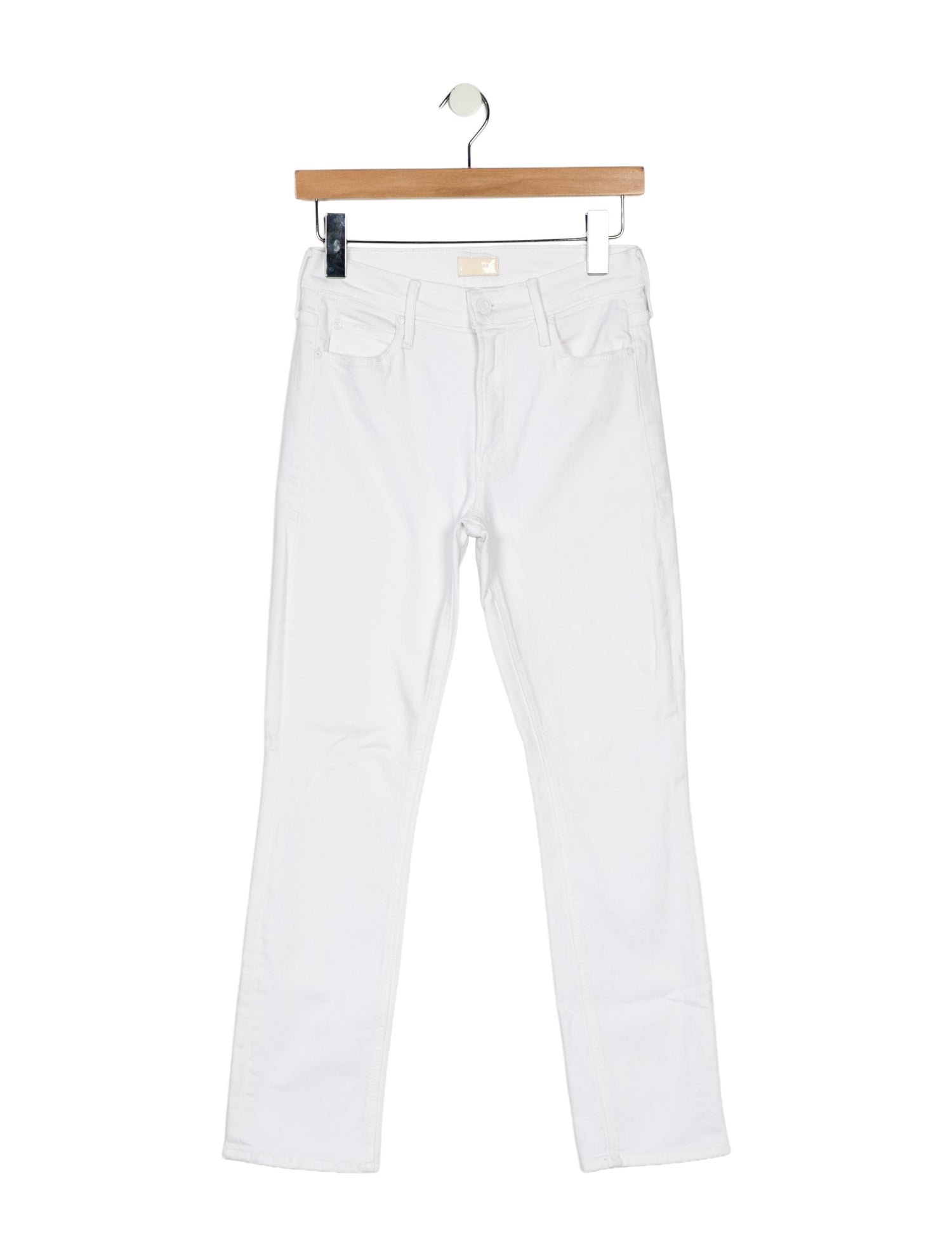 Mother Mid-Rise Straight Leg Jeans