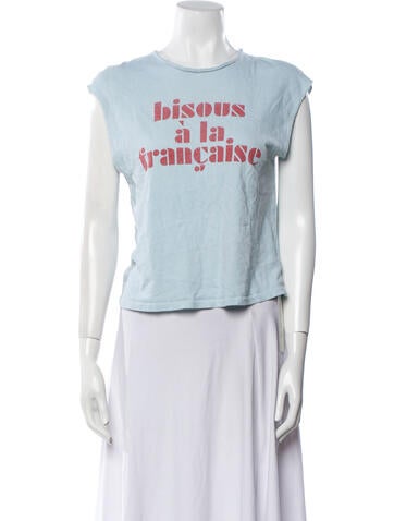 Mother Tops Graphic Print Crew Neck T-Shirt XS