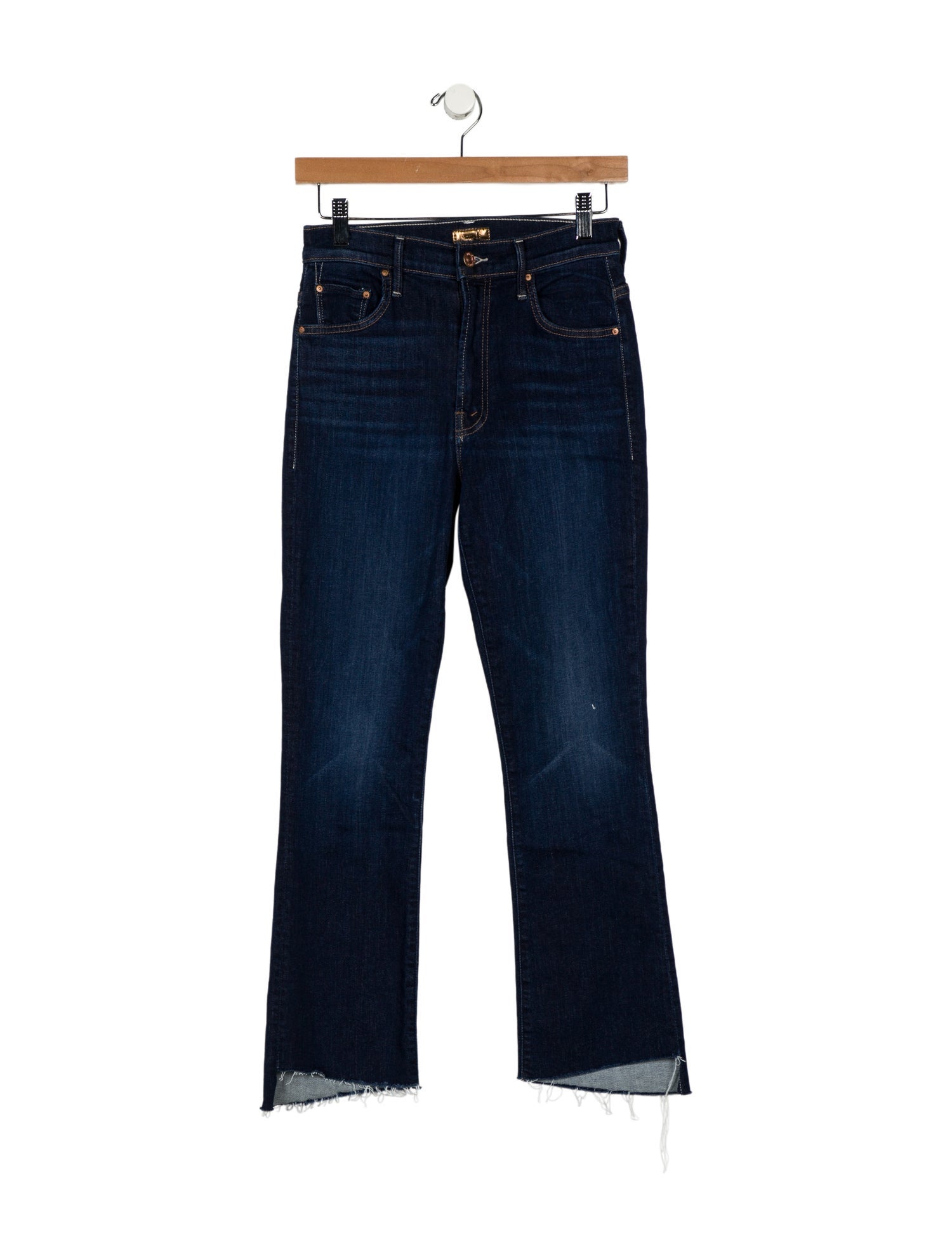 Mother Mid-Rise Straight Leg Jeans